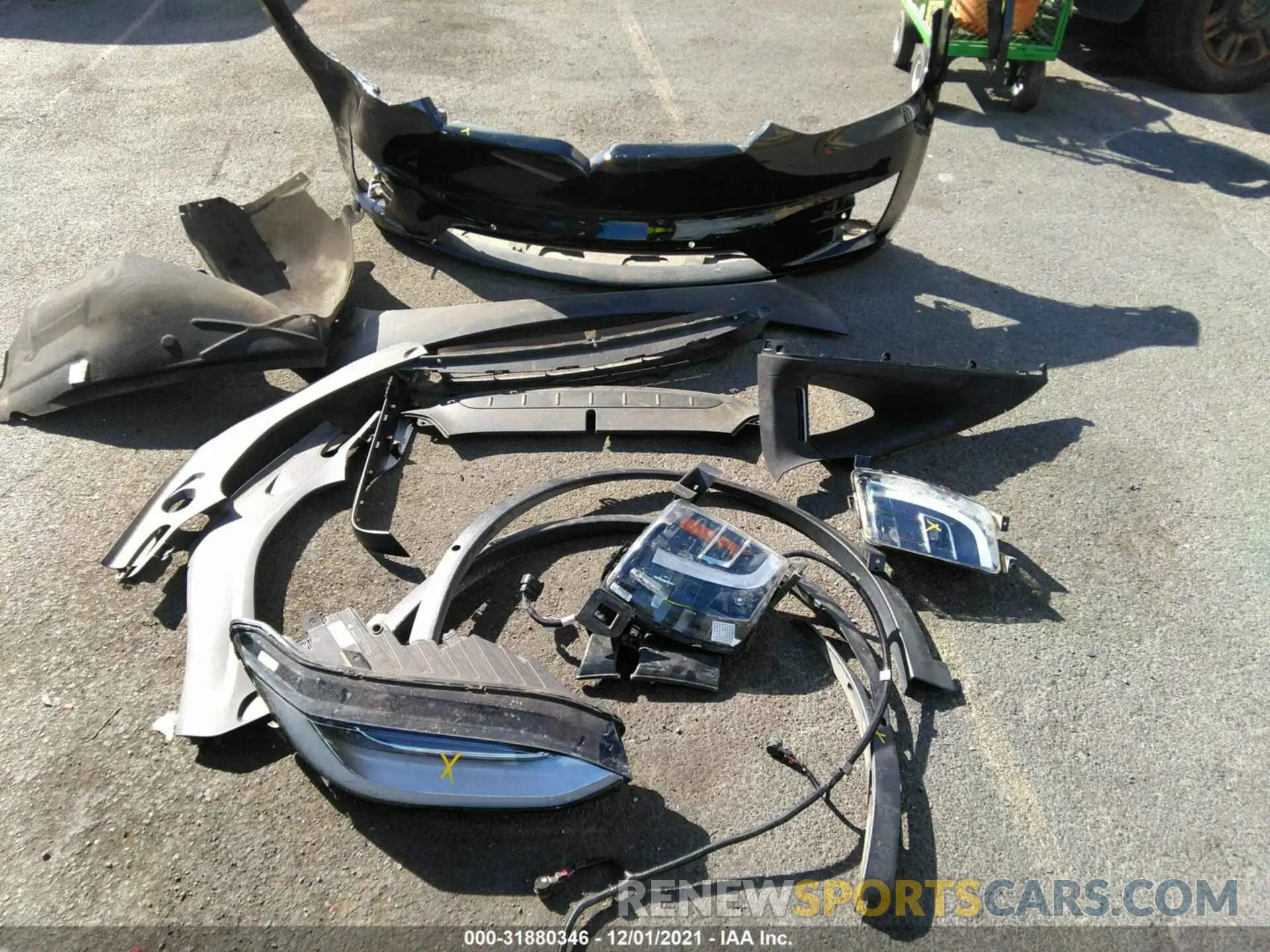 12 fotografías del automóvil dañado 5YJXCBE23LF260801 TESLA MODEL X 2020