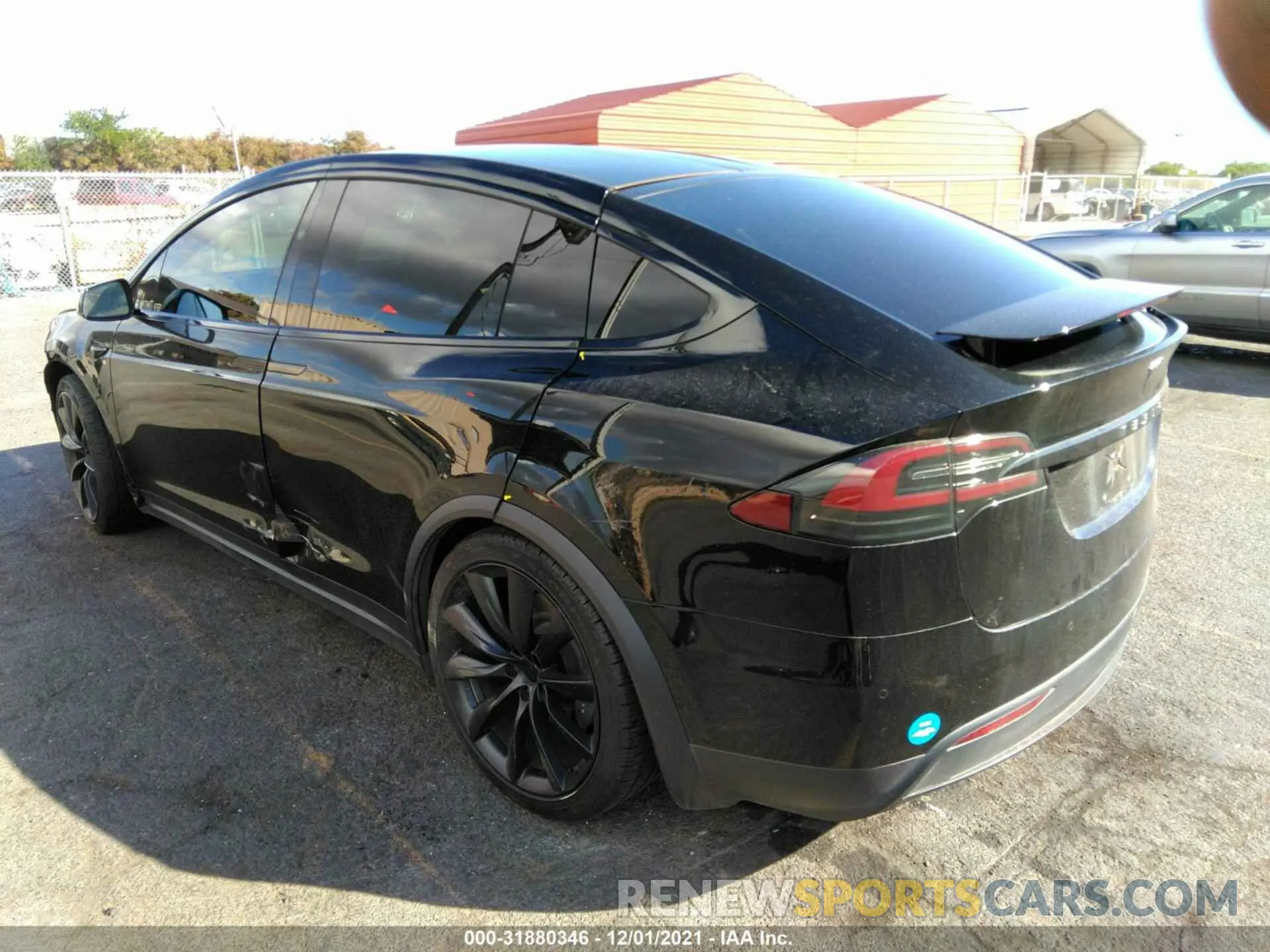 3 fotografías del automóvil dañado 5YJXCBE23LF260801 TESLA MODEL X 2020