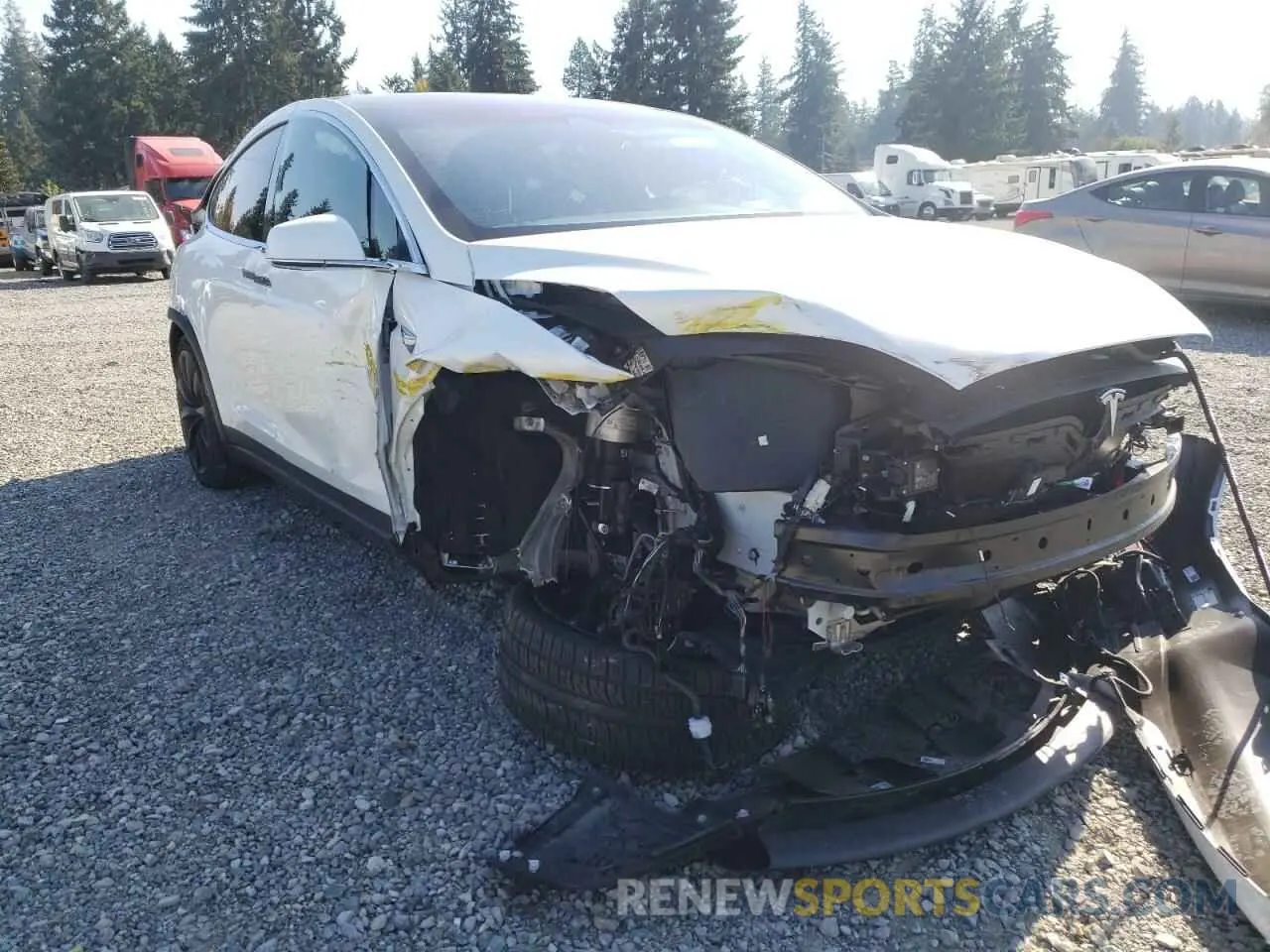1 fotografías del automóvil dañado 5YJXCBE23LF272804 TESLA MODEL X 2020