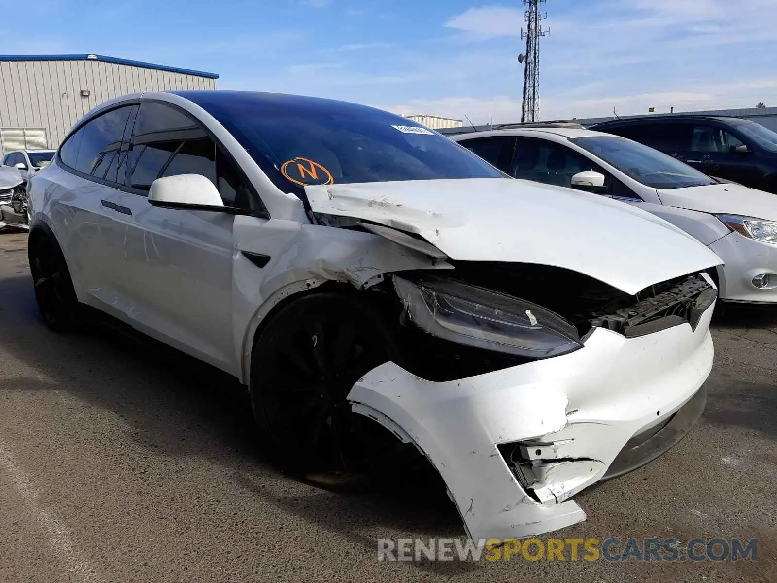 1 fotografías del automóvil dañado 5YJXCBE23LF283558 TESLA MODEL X 2020