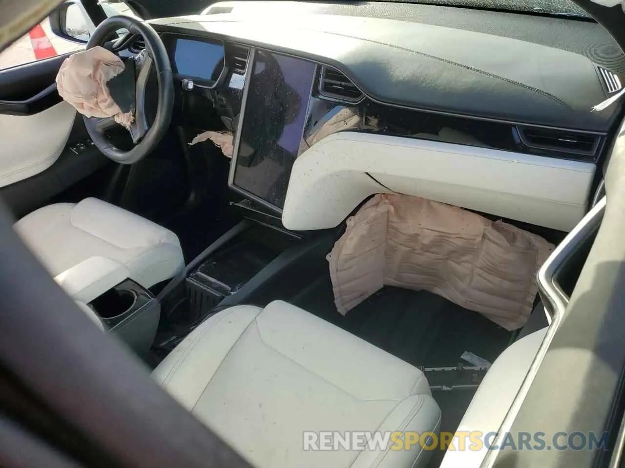 8 fotografías del automóvil dañado 5YJXCBE25LF220932 TESLA MODEL X 2020