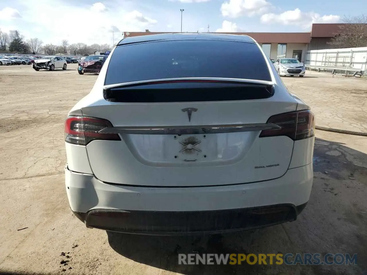 6 fotografías del automóvil dañado 5YJXCBE25LF234216 TESLA MODEL X 2020