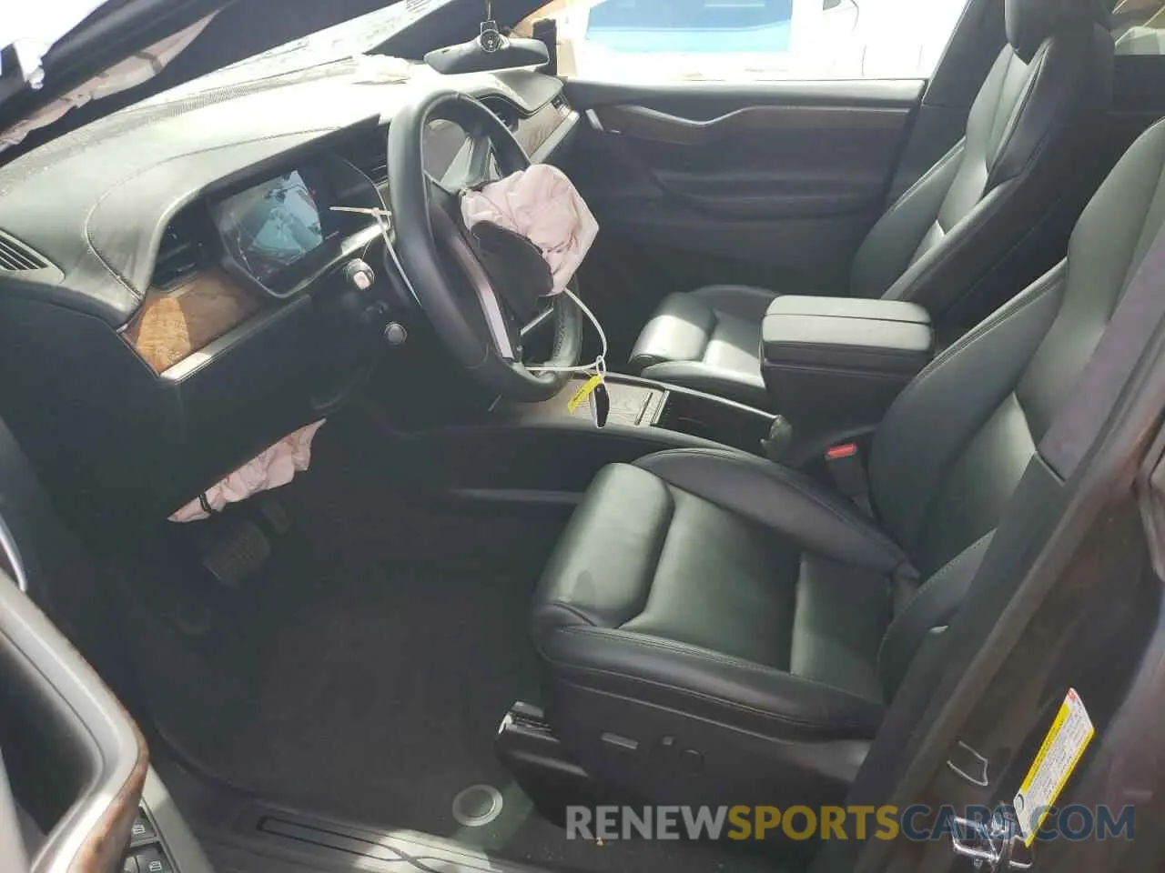 7 fotografías del automóvil dañado 5YJXCBE25LF238623 TESLA MODEL X 2020