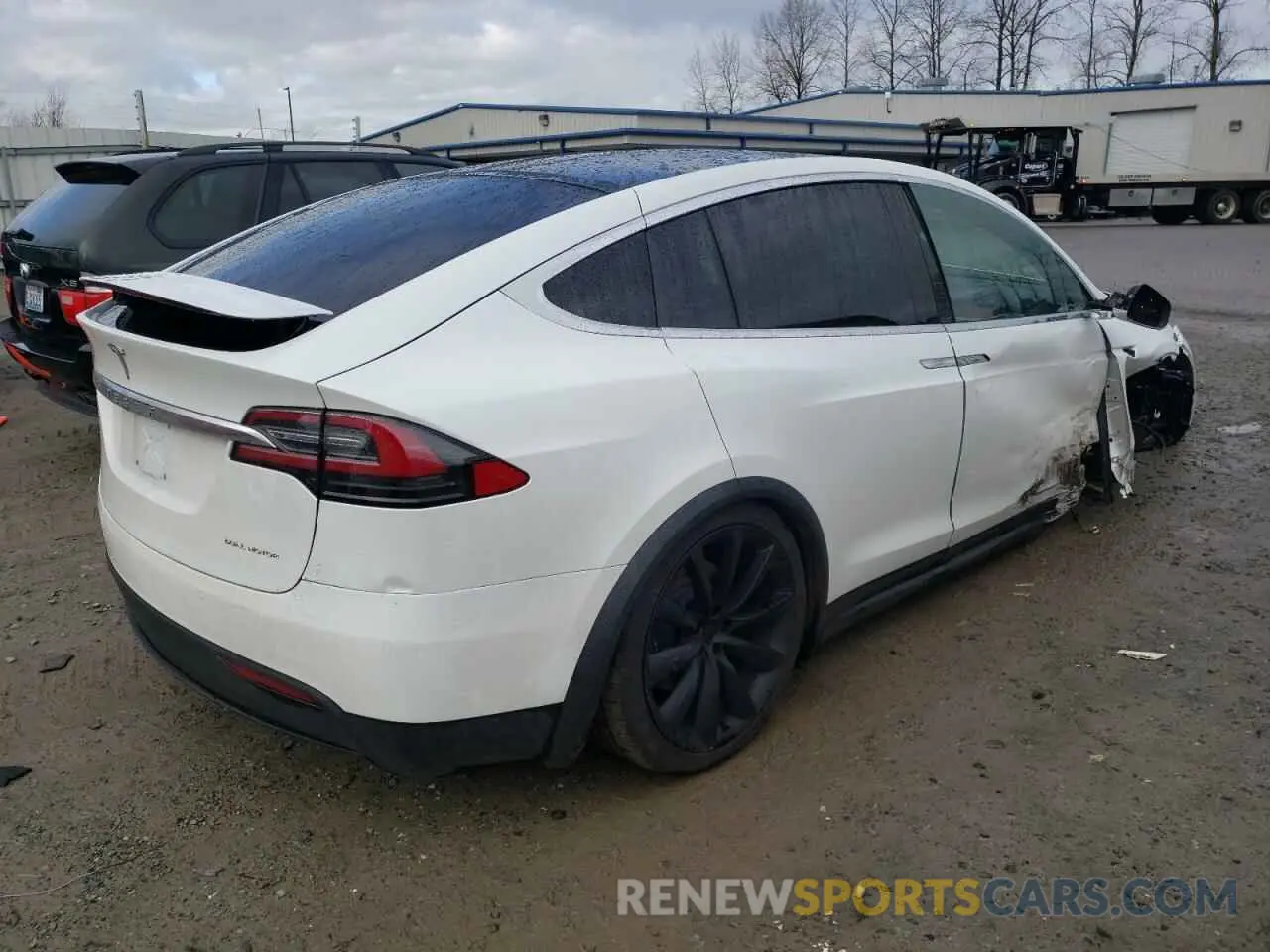 3 fotografías del automóvil dañado 5YJXCBE25LF283352 TESLA MODEL X 2020