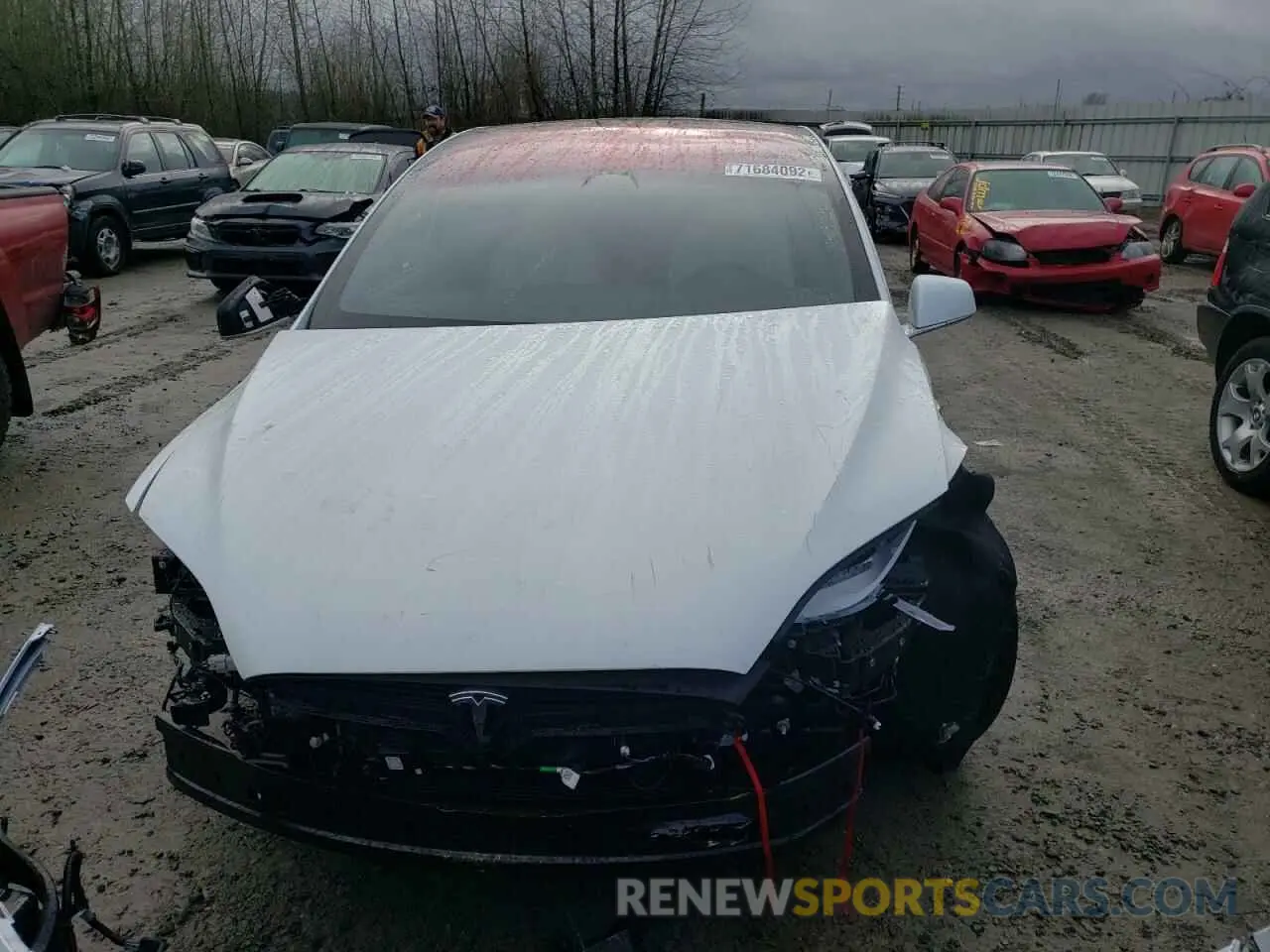 5 fotografías del automóvil dañado 5YJXCBE25LF283352 TESLA MODEL X 2020