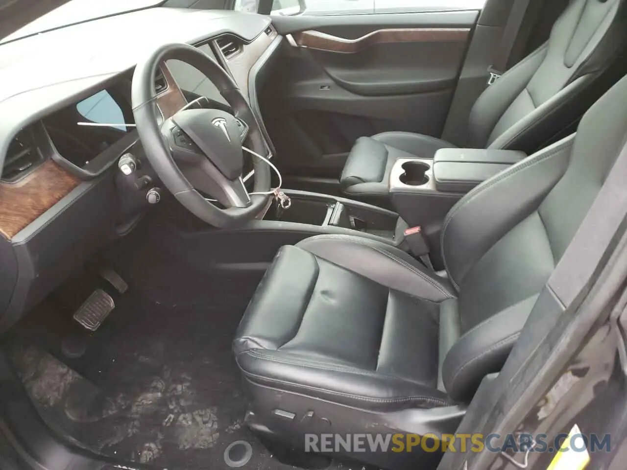 5 fotografías del automóvil dañado 5YJXCBE25LF301879 TESLA MODEL X 2020