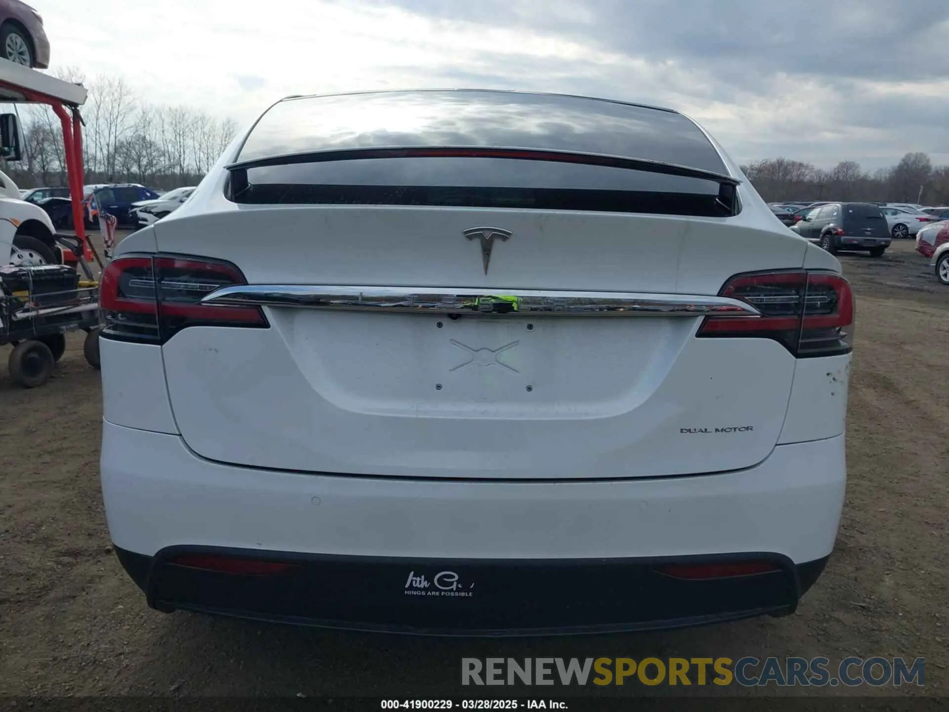 16 fotografías del automóvil dañado 5YJXCBE26LF213956 TESLA MODEL X 2020