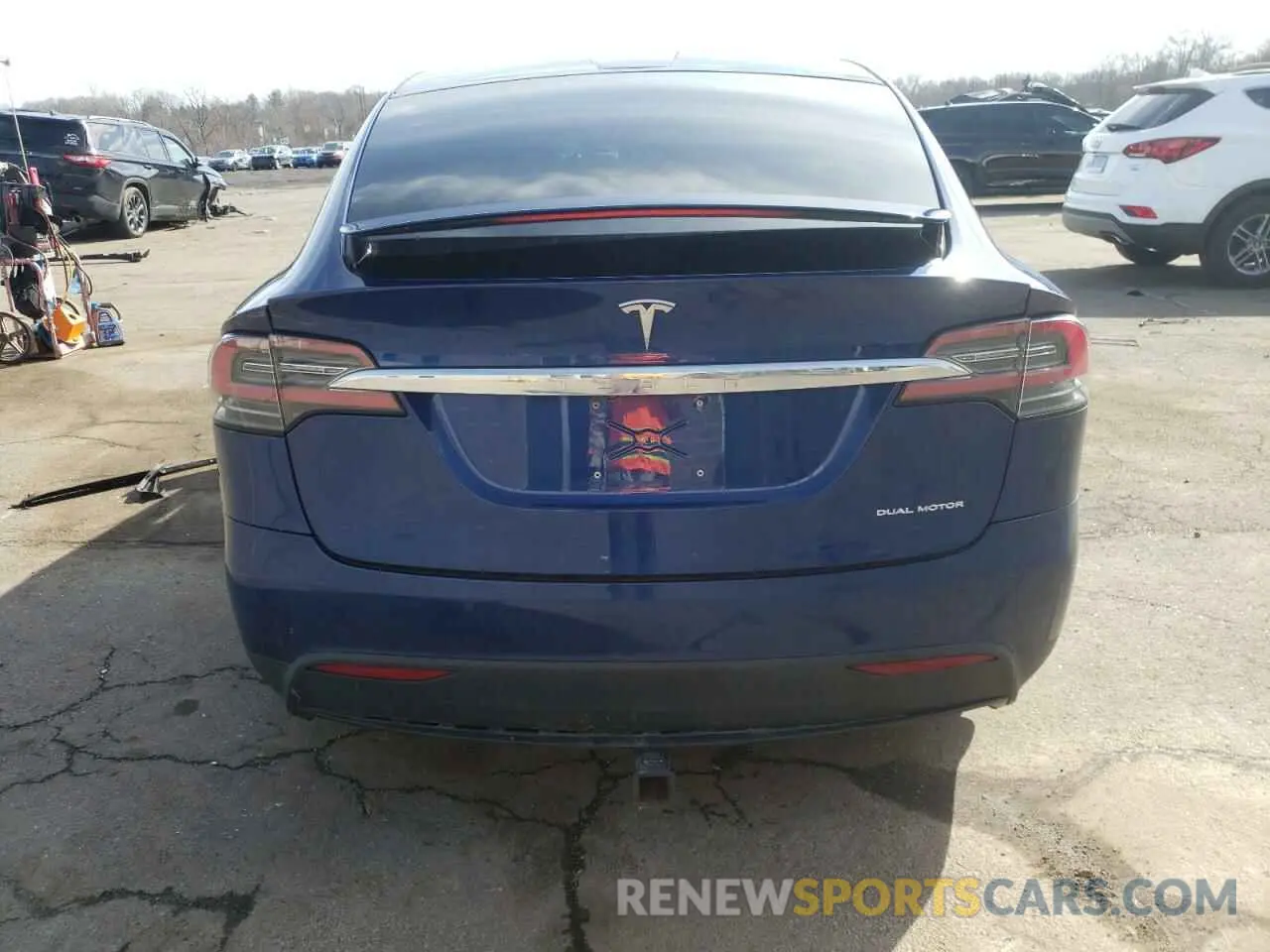 6 fotografías del automóvil dañado 5YJXCBE26LF234709 TESLA MODEL X 2020