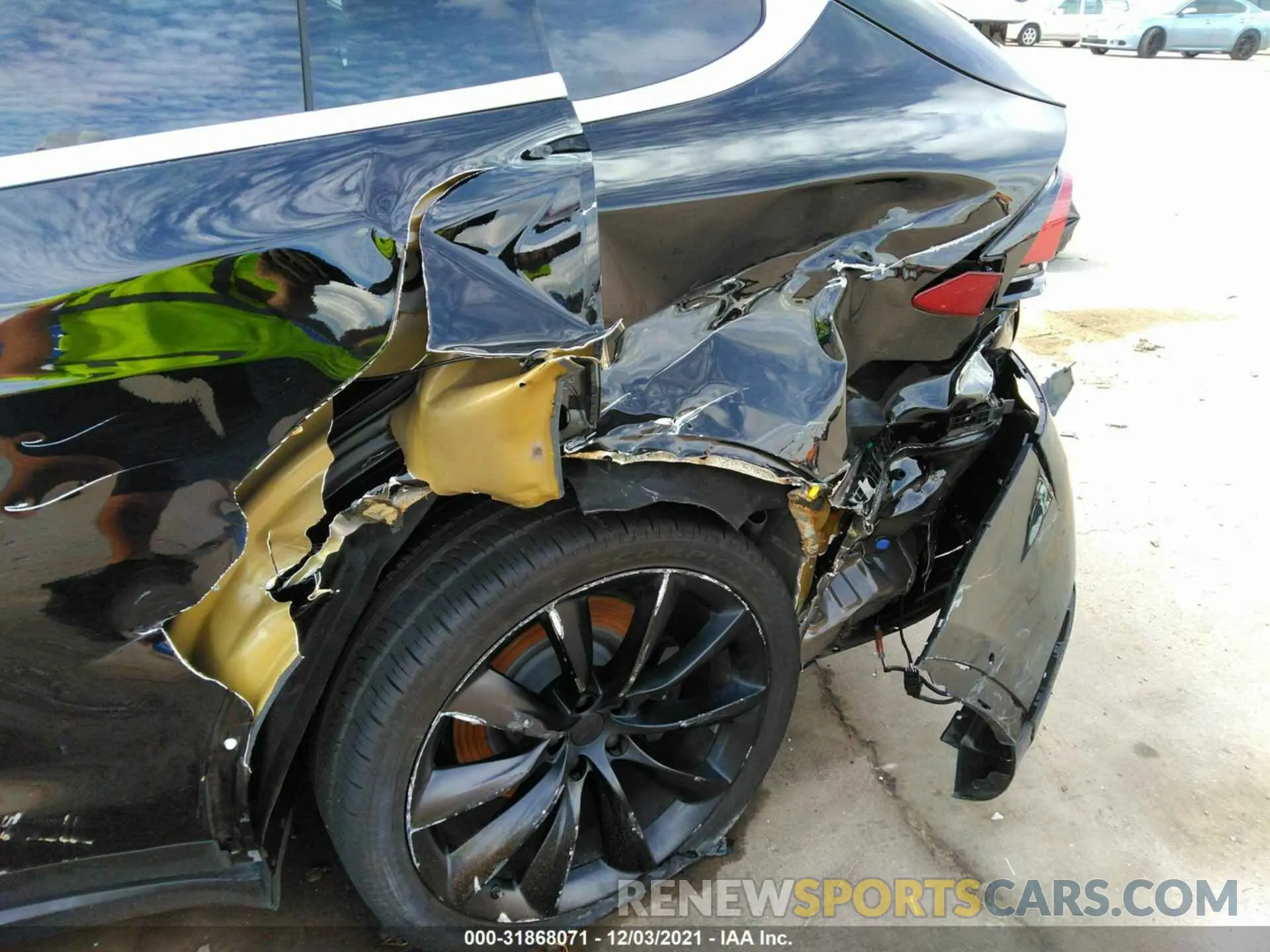 6 fotografías del automóvil dañado 5YJXCBE26LF236301 TESLA MODEL X 2020