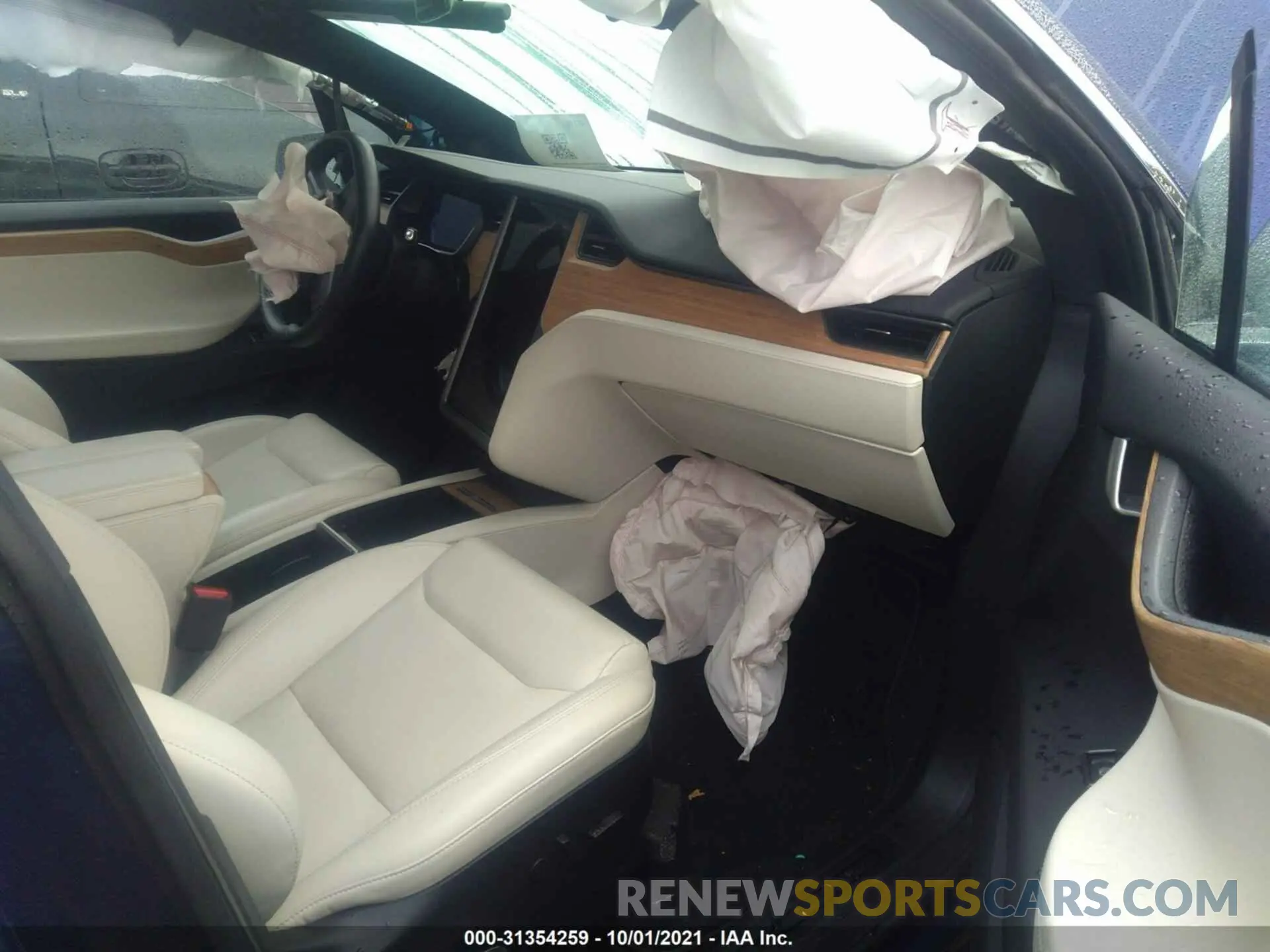 5 fotografías del automóvil dañado 5YJXCBE26LF244110 TESLA MODEL X 2020