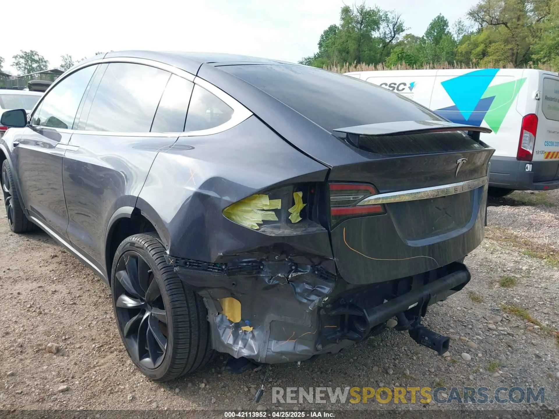 6 fotografías del automóvil dañado 5YJXCBE26LF300370 TESLA MODEL X 2020