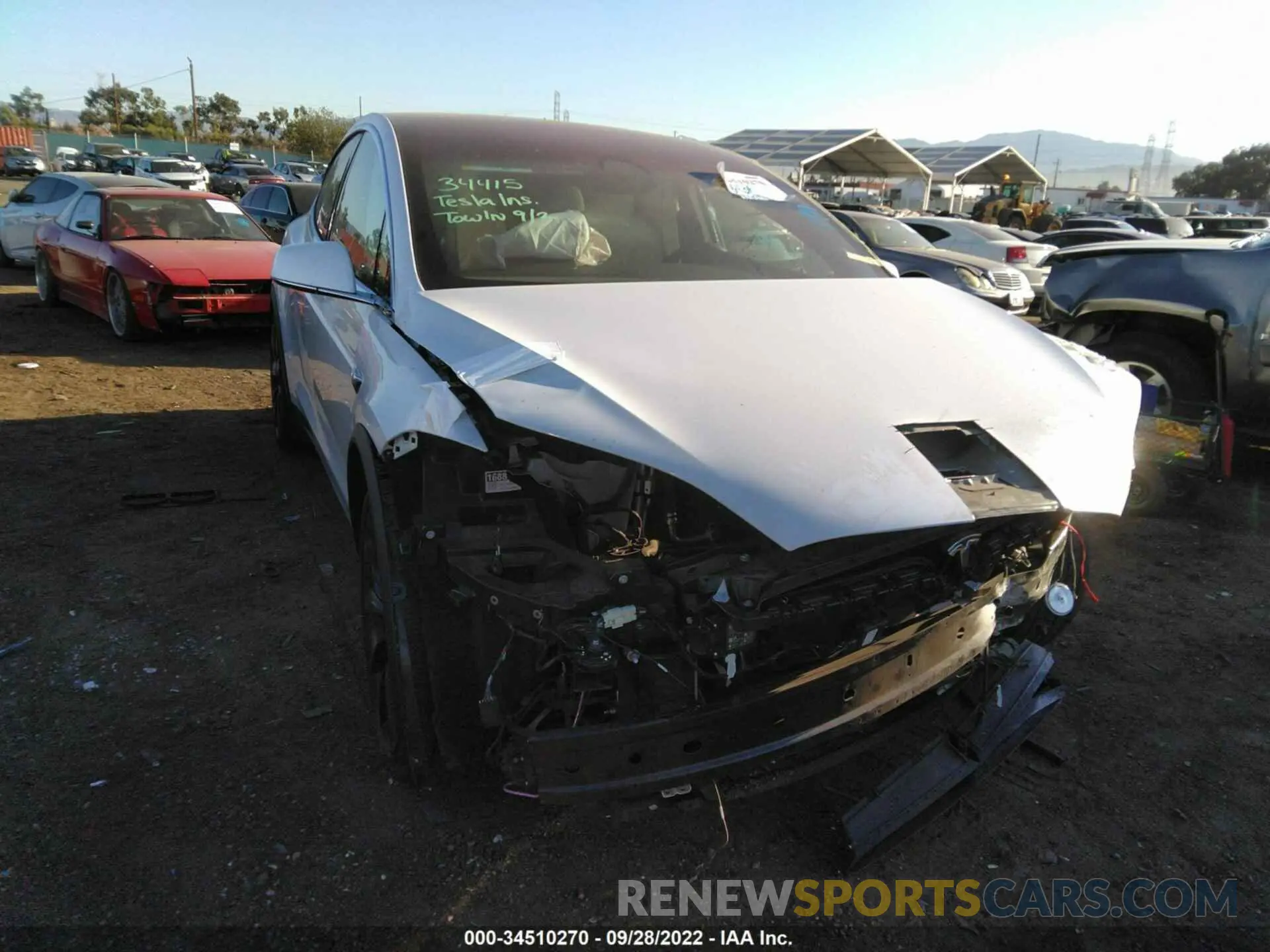 1 fotografías del automóvil dañado 5YJXCBE26LF301857 TESLA MODEL X 2020