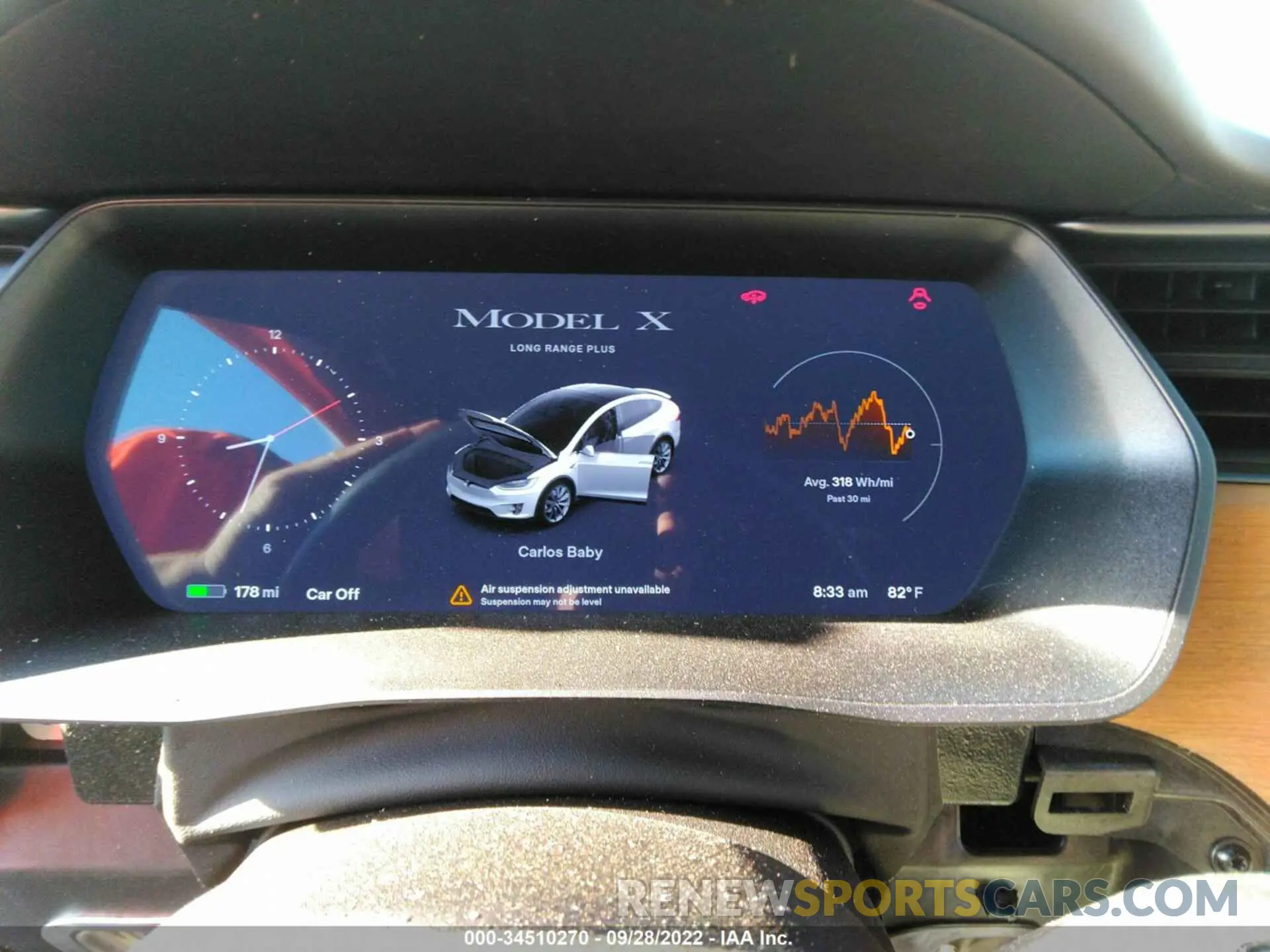 7 fotografías del automóvil dañado 5YJXCBE26LF301857 TESLA MODEL X 2020