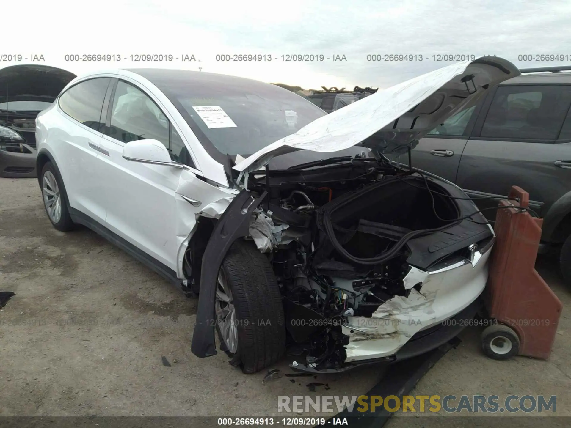 1 fotografías del automóvil dañado 5YJXCBE27LF219572 TESLA MODEL X 2020