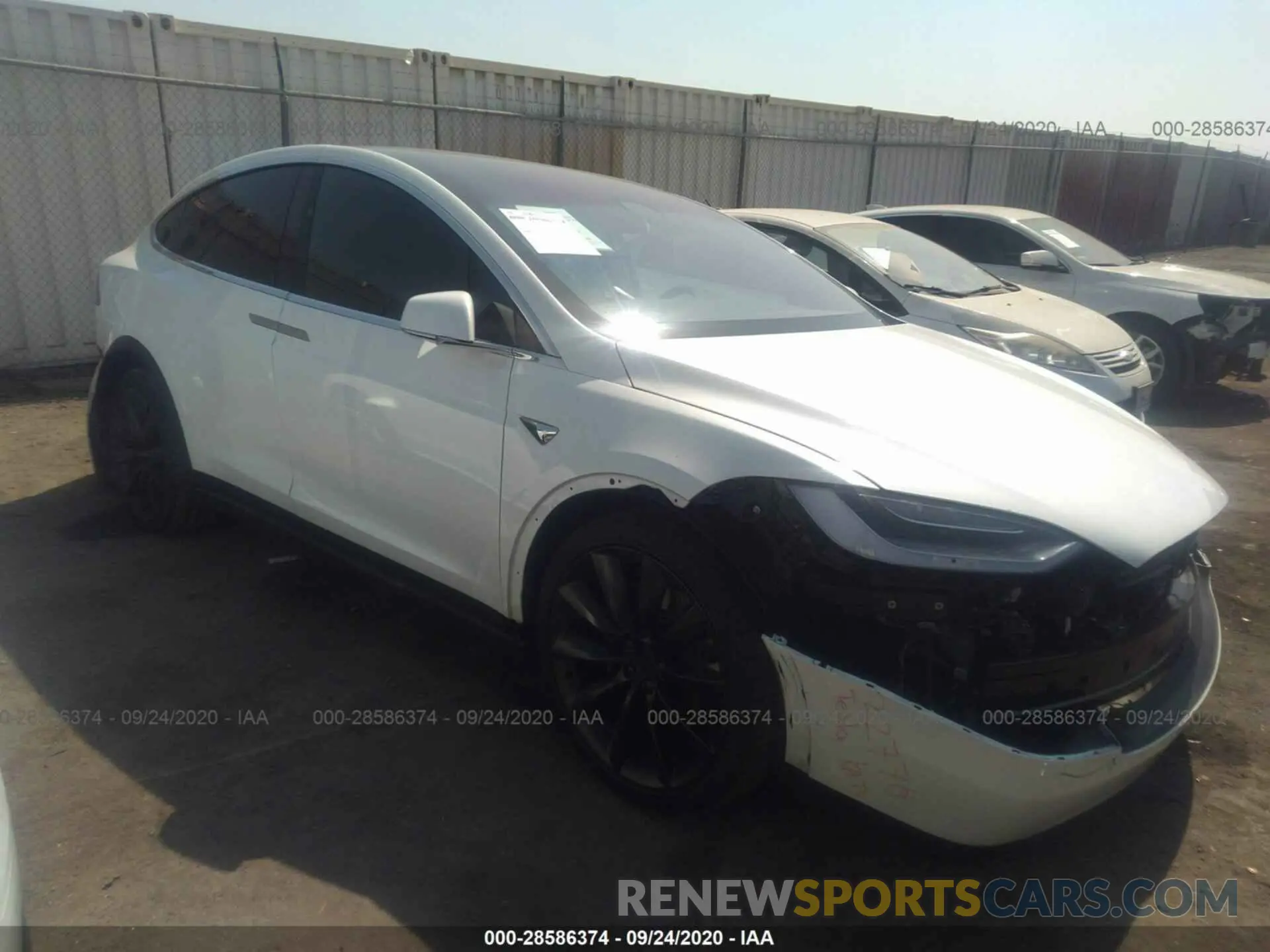 1 fotografías del automóvil dañado 5YJXCBE27LF284776 TESLA MODEL X 2020