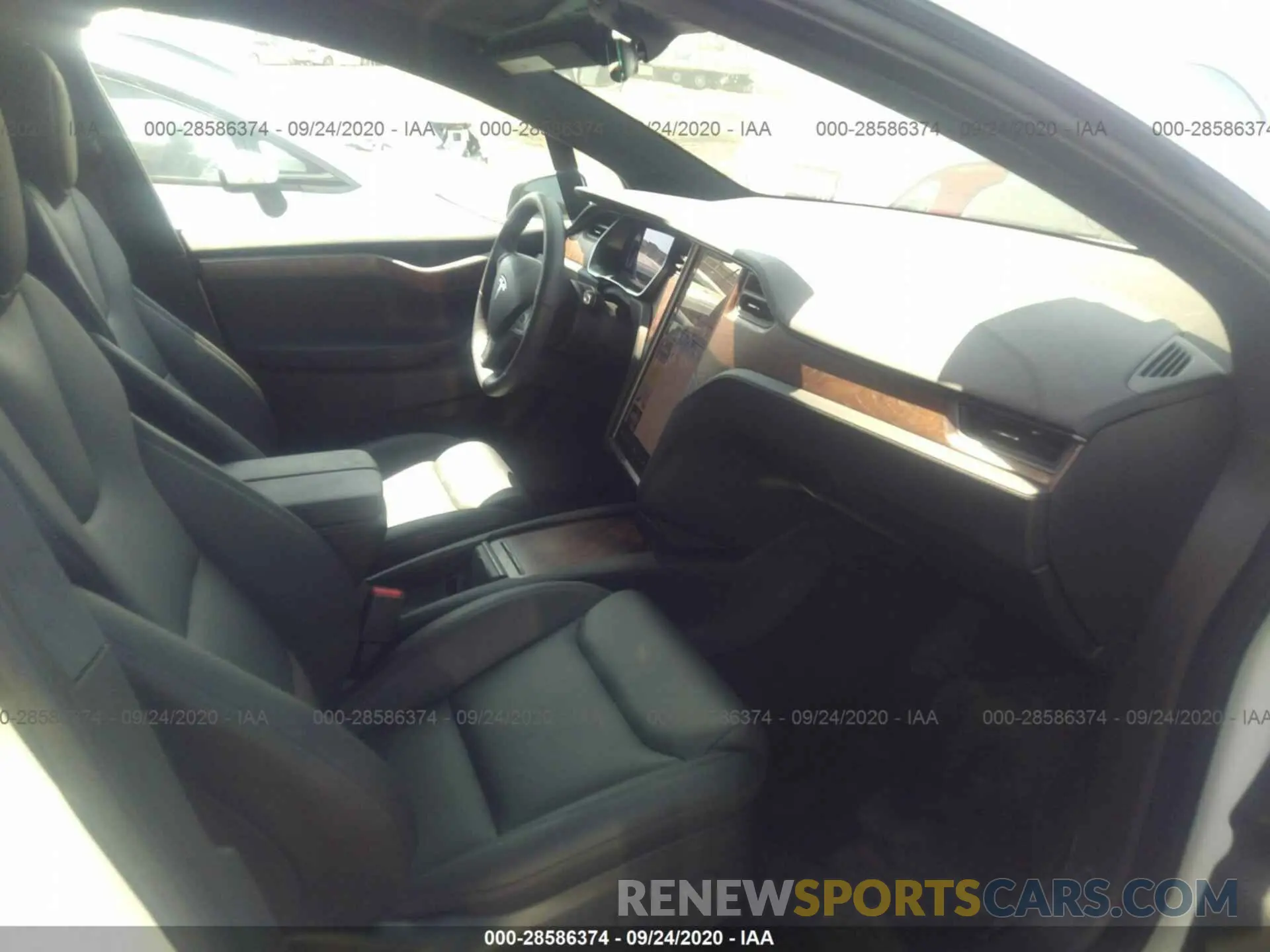 5 fotografías del automóvil dañado 5YJXCBE27LF284776 TESLA MODEL X 2020