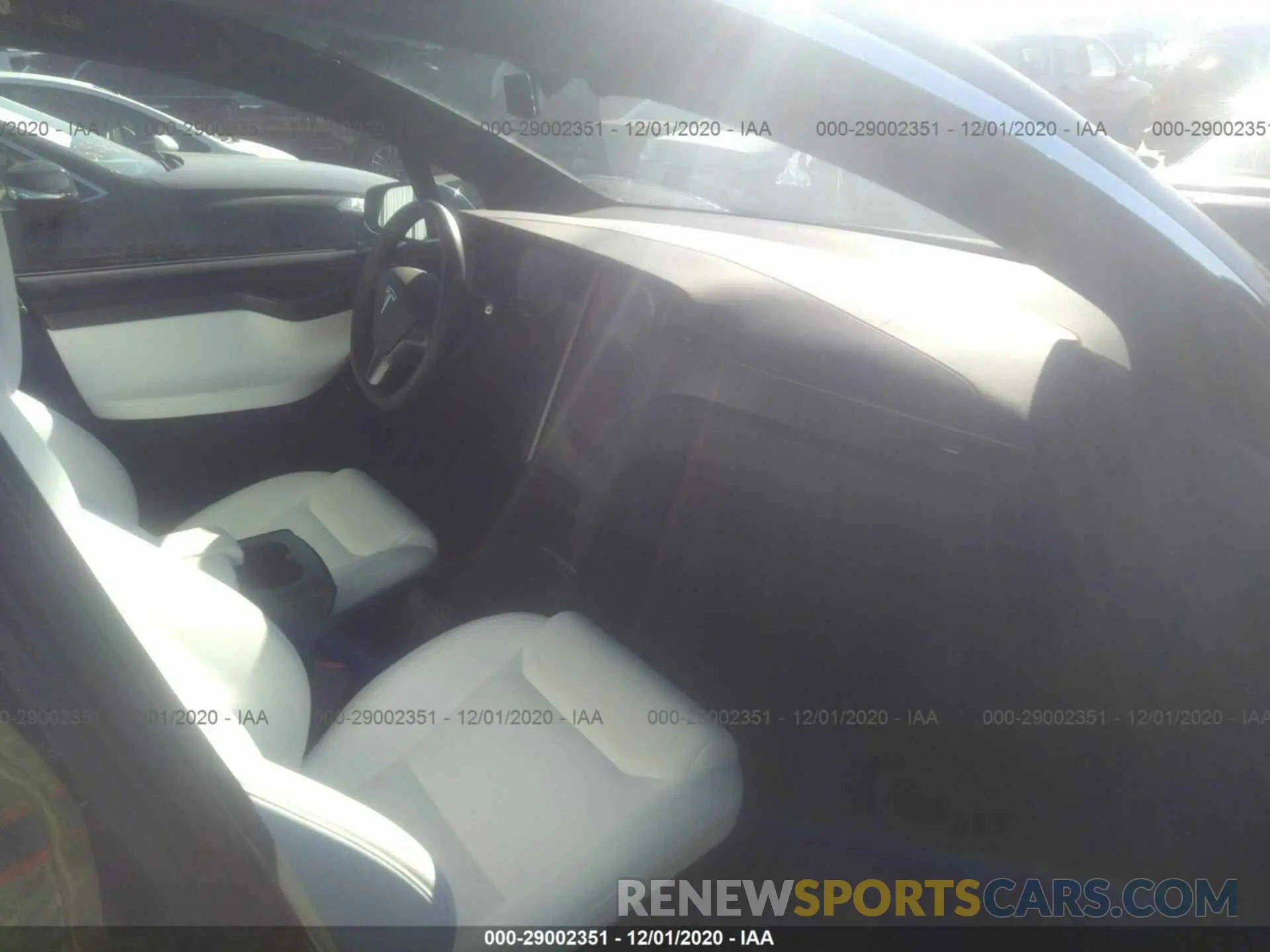 5 fotografías del automóvil dañado 5YJXCBE28LF272460 TESLA MODEL X 2020