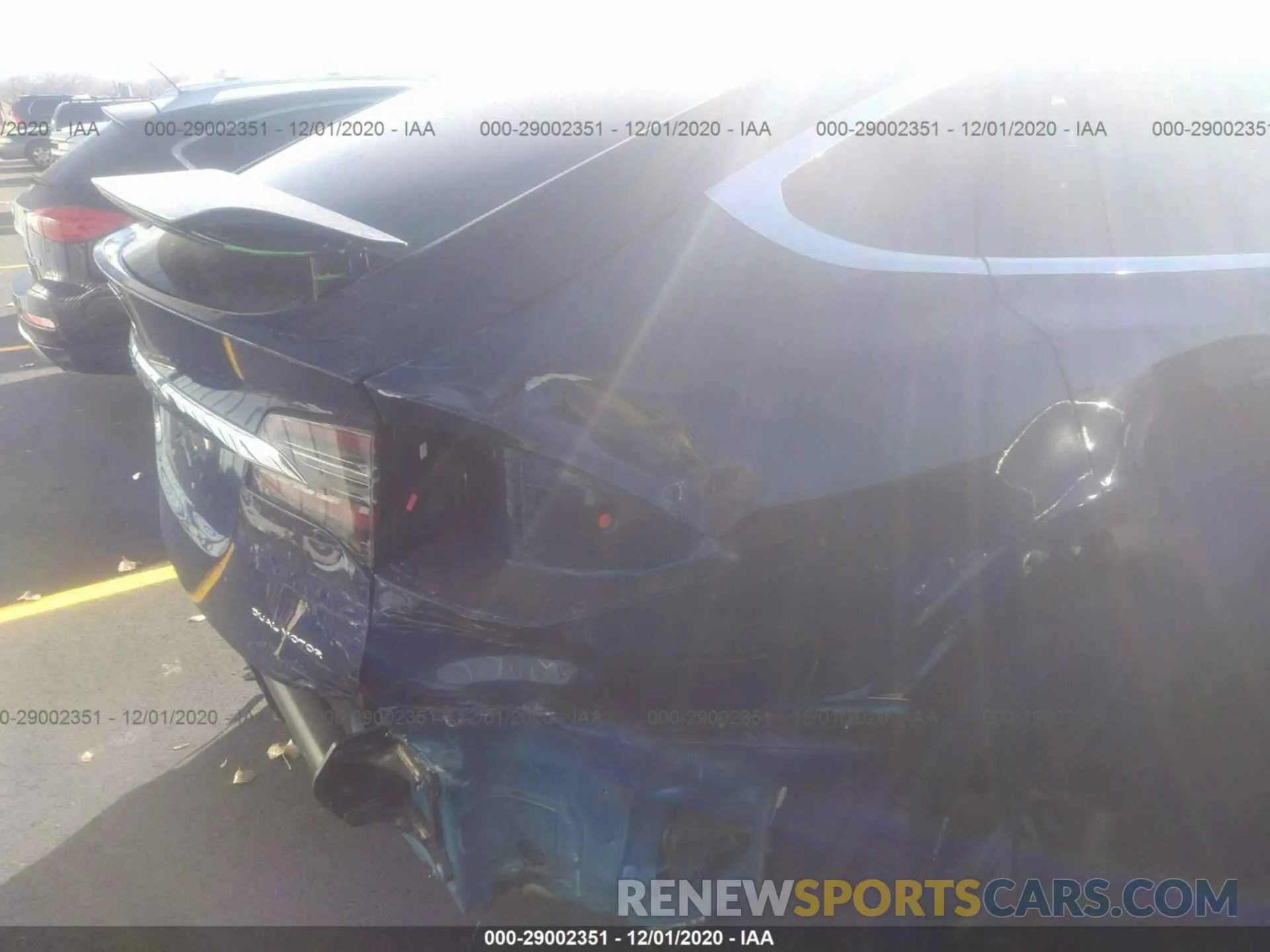 6 fotografías del automóvil dañado 5YJXCBE28LF272460 TESLA MODEL X 2020