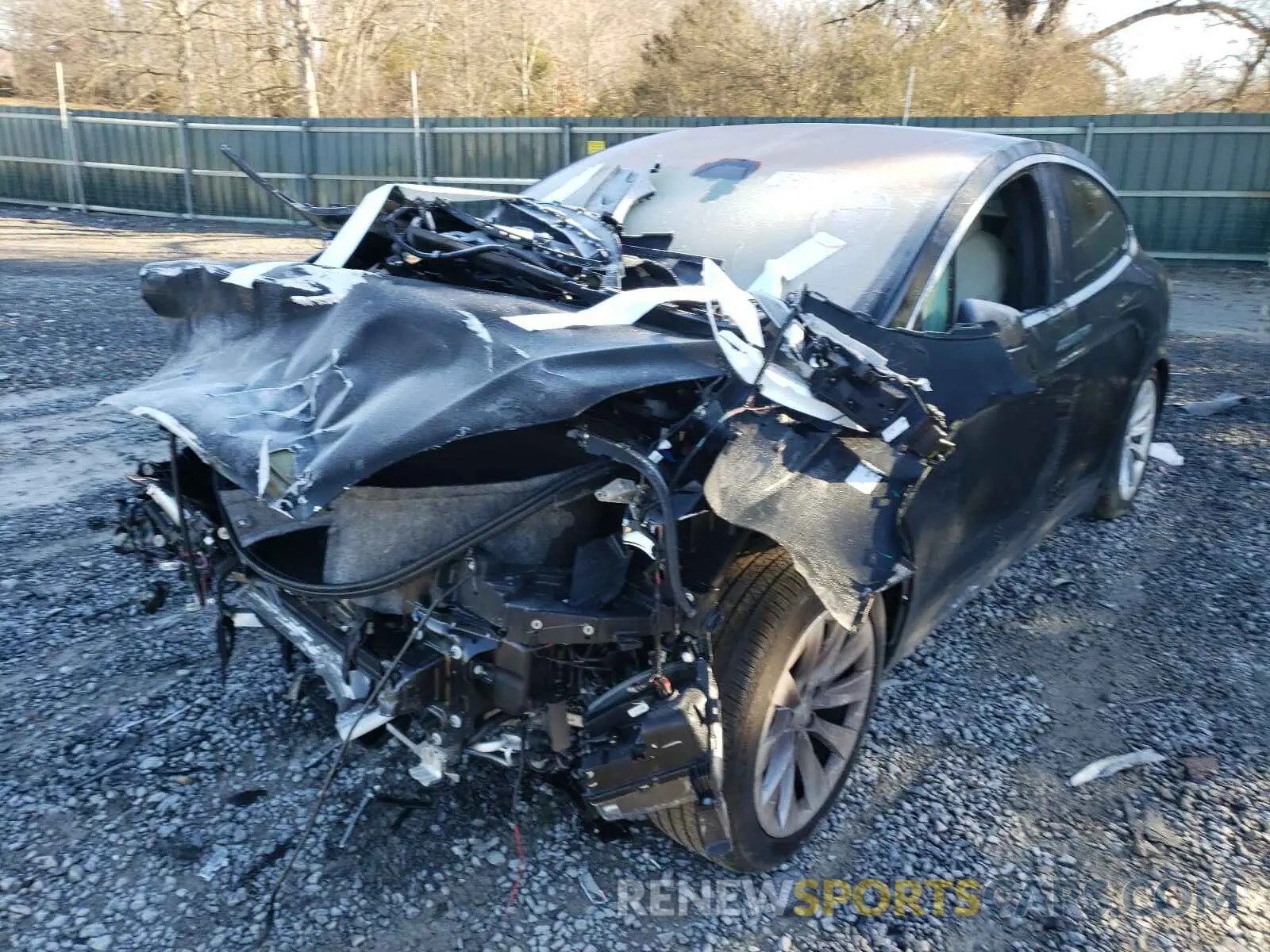 2 fotografías del automóvil dañado 5YJXCBE28LF301889 TESLA MODEL X 2020