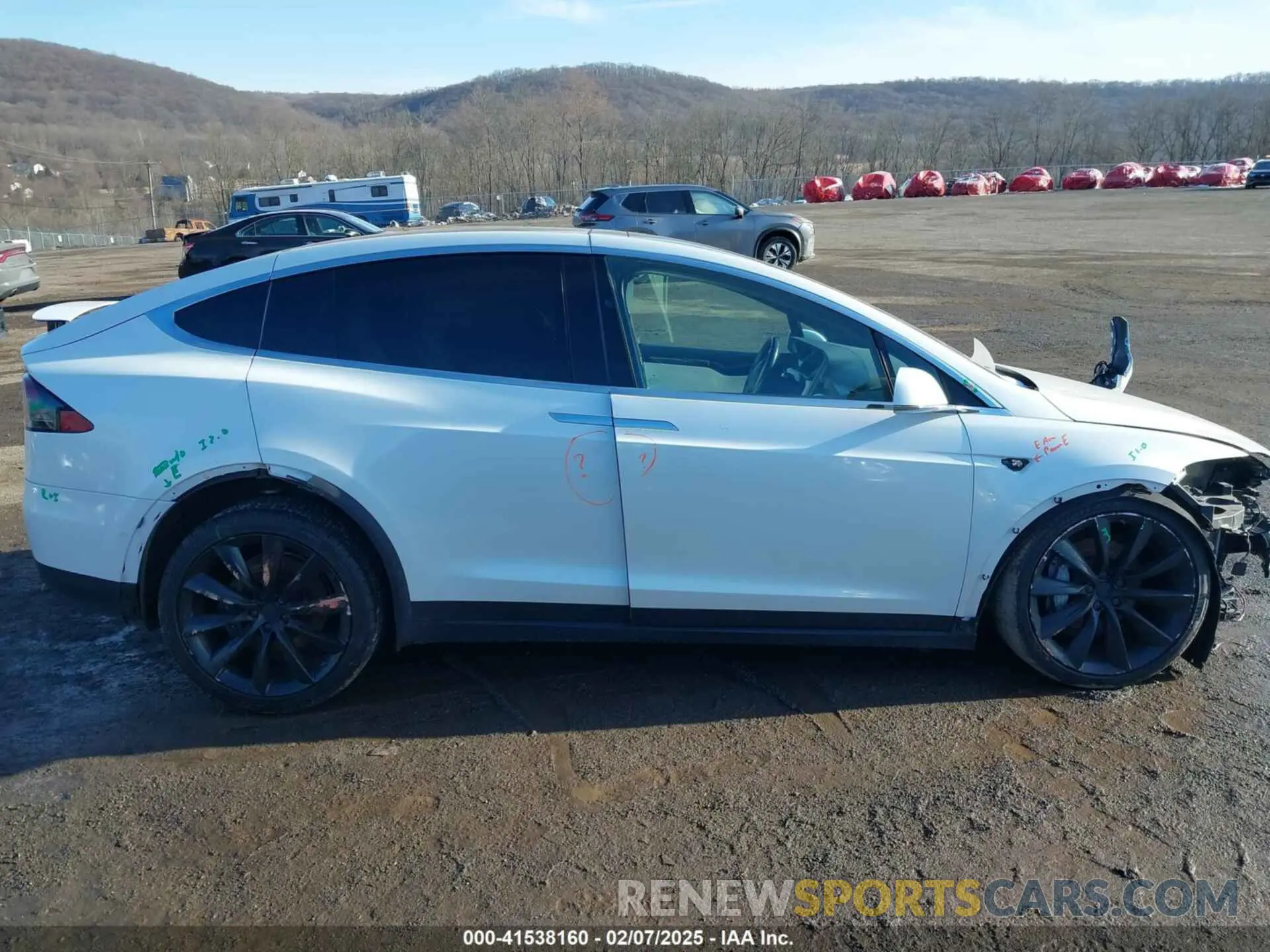 14 fotografías del automóvil dañado 5YJXCBE29LF231688 TESLA MODEL X 2020