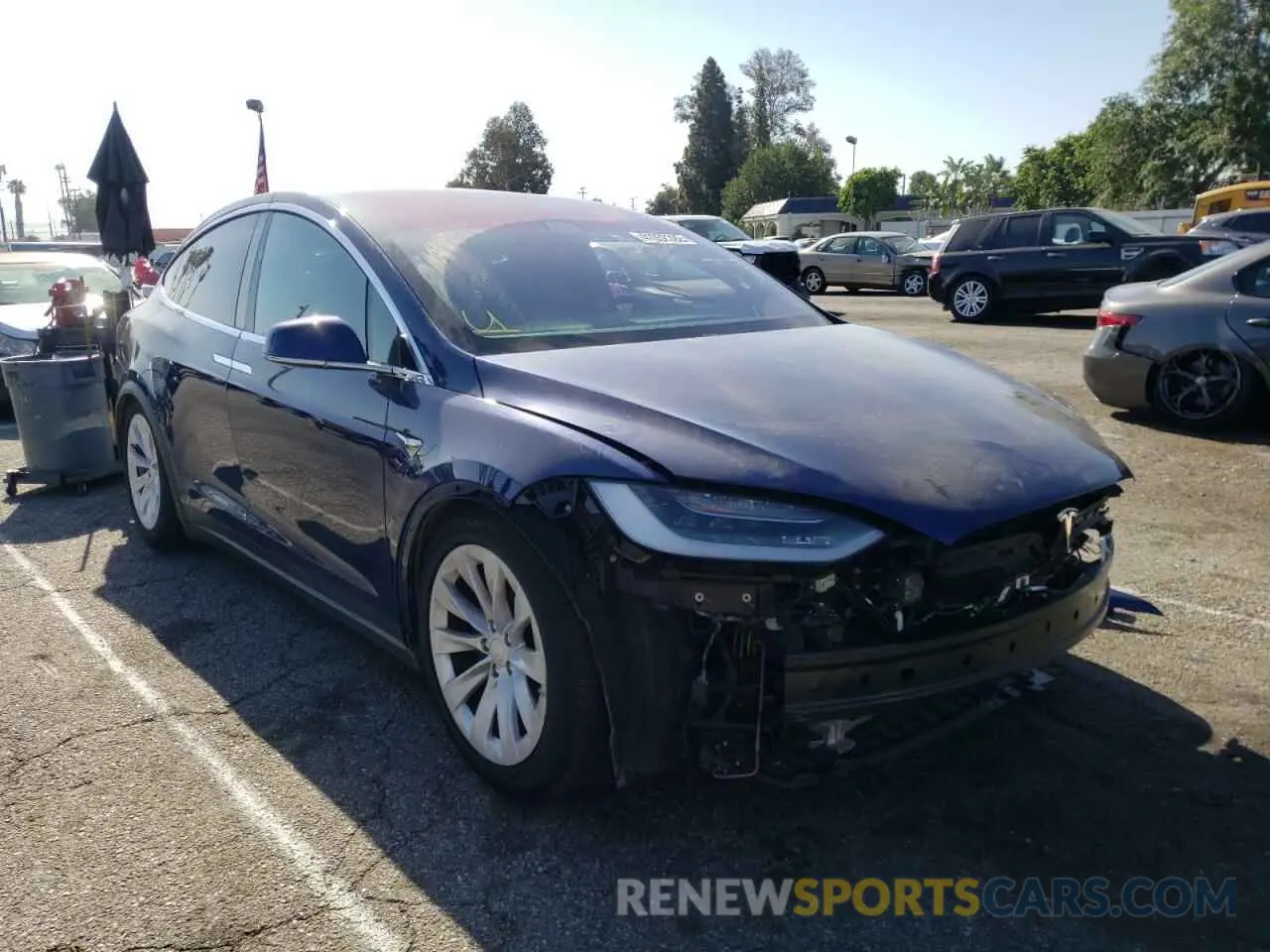 1 fotografías del automóvil dañado 5YJXCBE29LF232744 TESLA MODEL X 2020