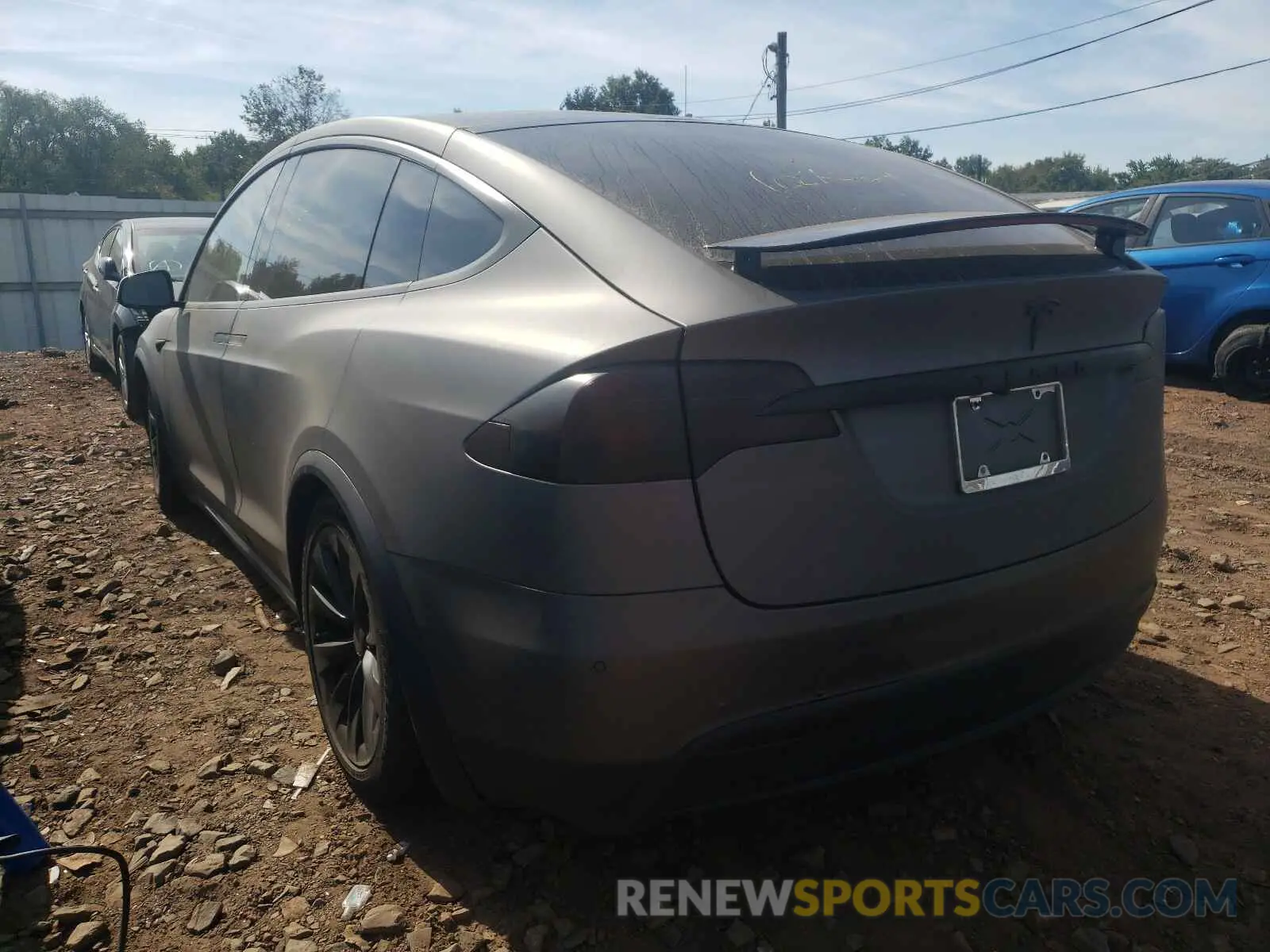 3 fotografías del automóvil dañado 5YJXCBE29LF234462 TESLA MODEL X 2020