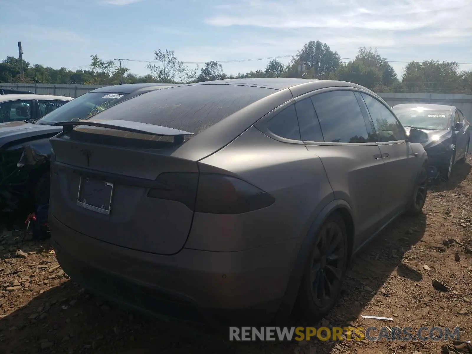4 fotografías del automóvil dañado 5YJXCBE29LF234462 TESLA MODEL X 2020