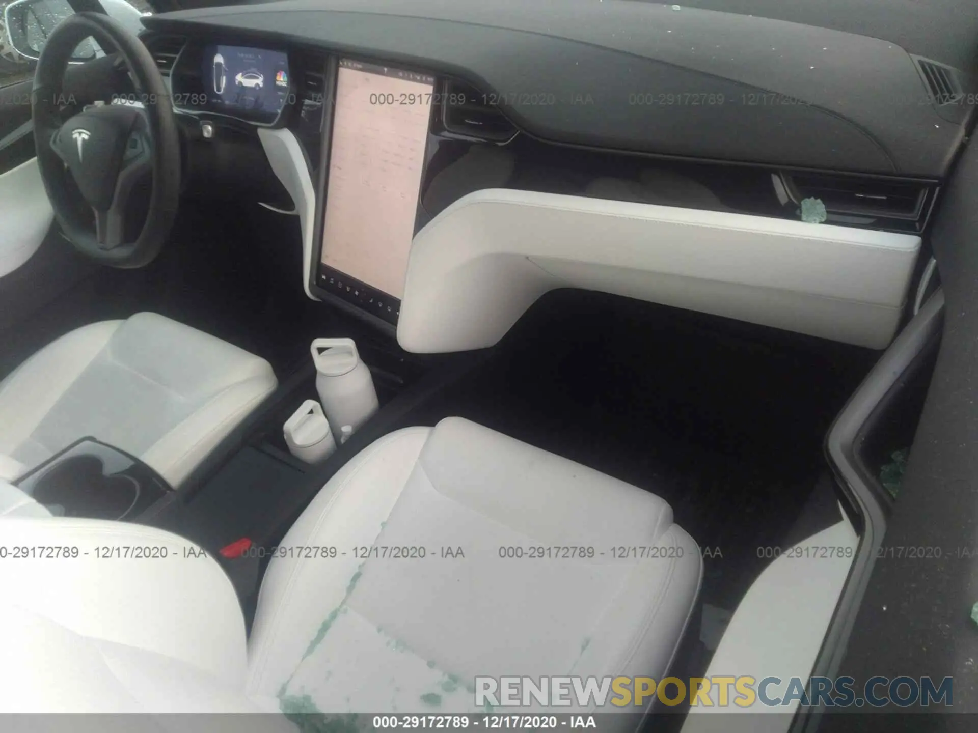 5 fotografías del automóvil dañado 5YJXCBE29LF235532 TESLA MODEL X 2020