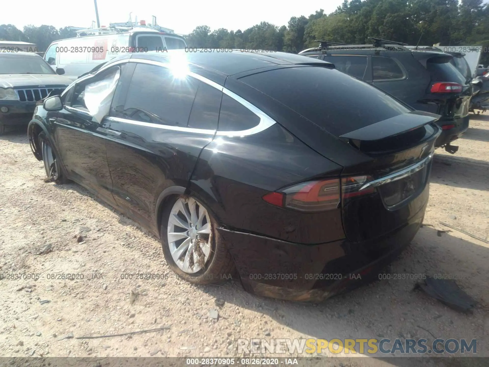 3 fotografías del automóvil dañado 5YJXCBE29LF241475 TESLA MODEL X 2020