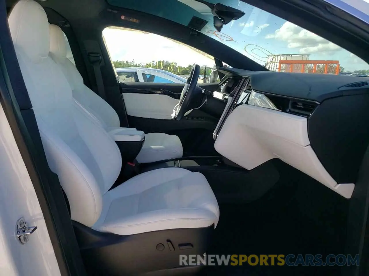 5 fotografías del automóvil dañado 5YJXCBE29LF247437 TESLA MODEL X 2020