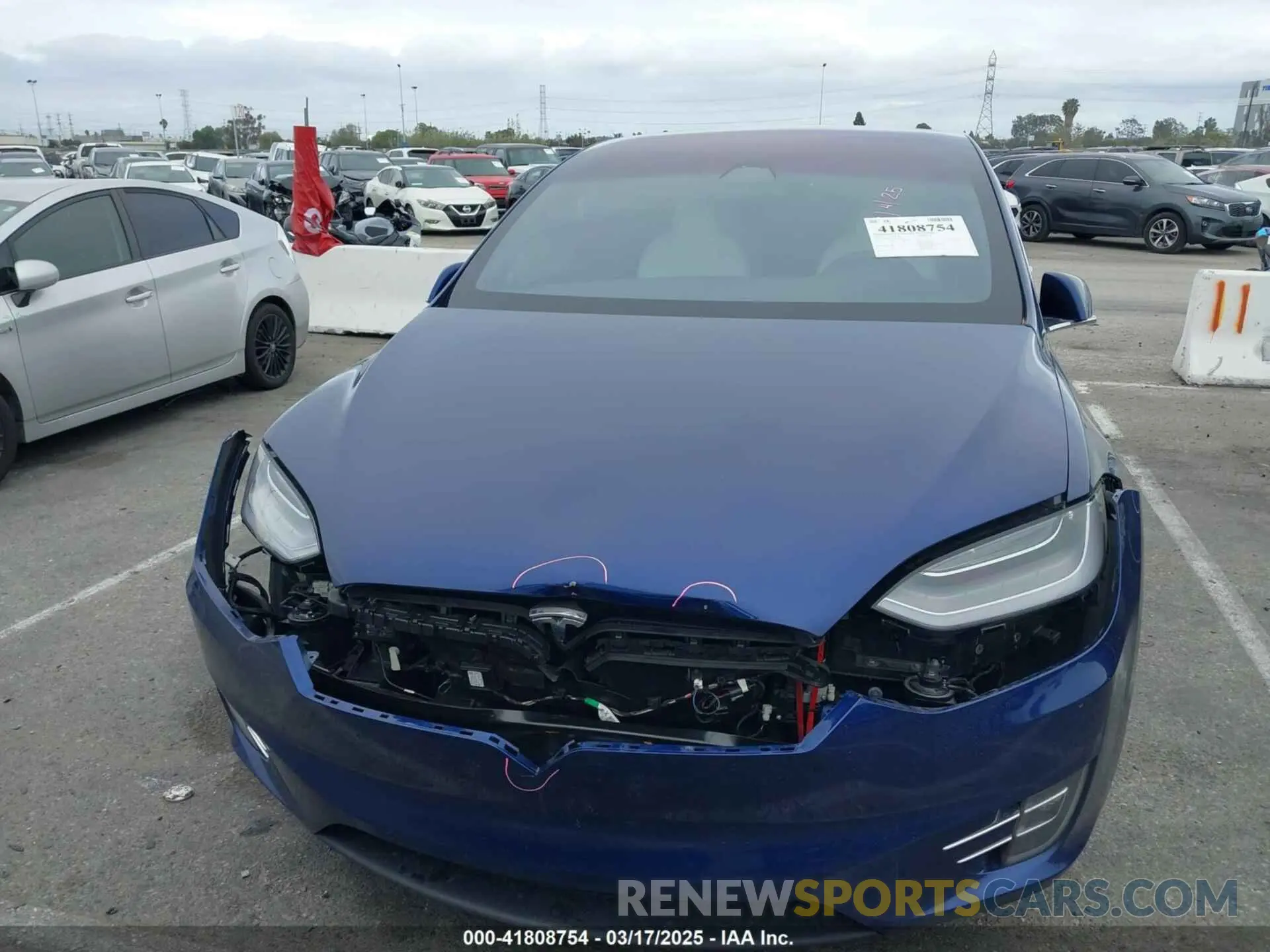 12 fotografías del automóvil dañado 5YJXCBE29LF283760 TESLA MODEL X 2020