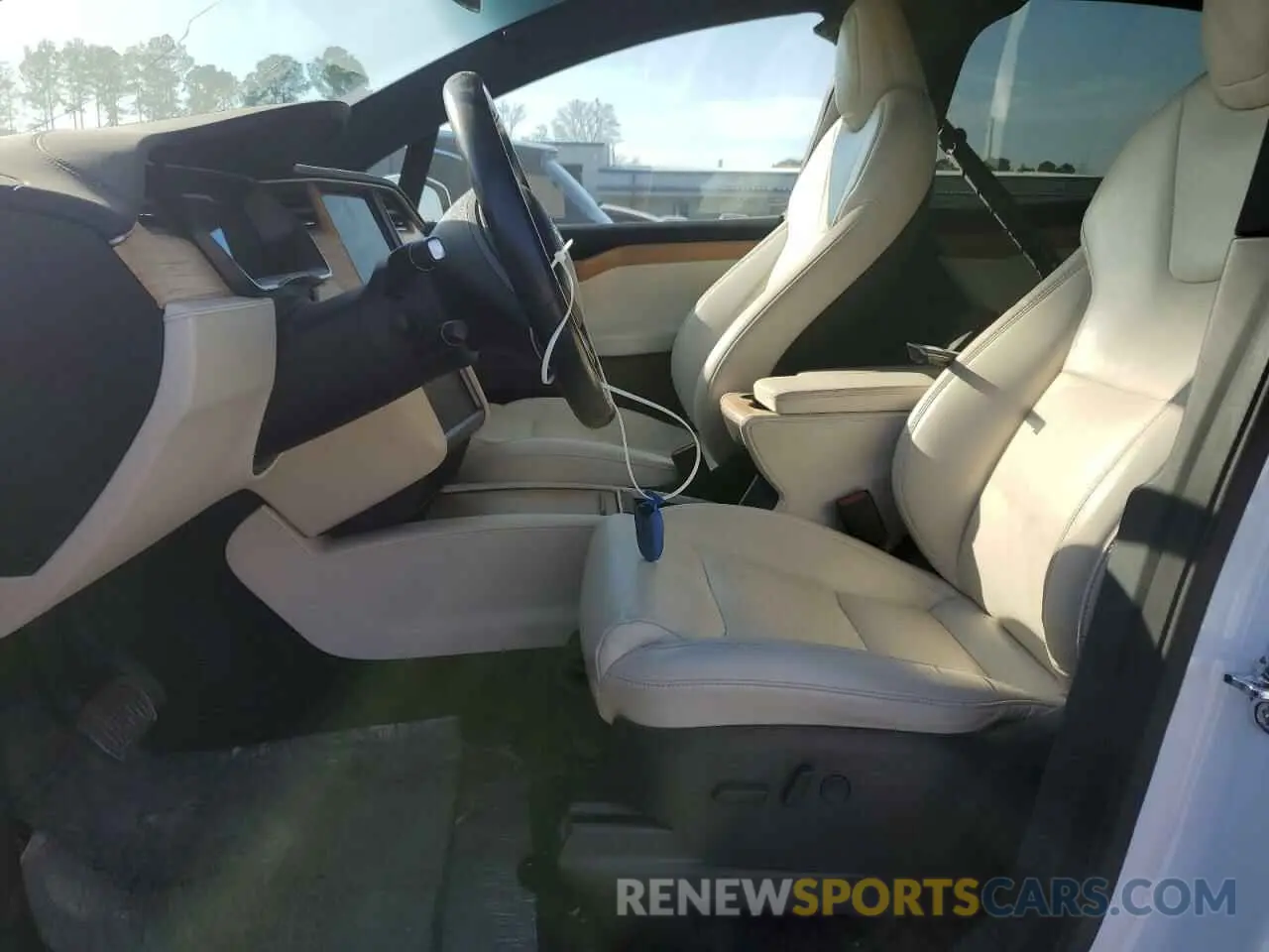 7 fotografías del automóvil dañado 5YJXCBE29LF297724 TESLA MODEL X 2020