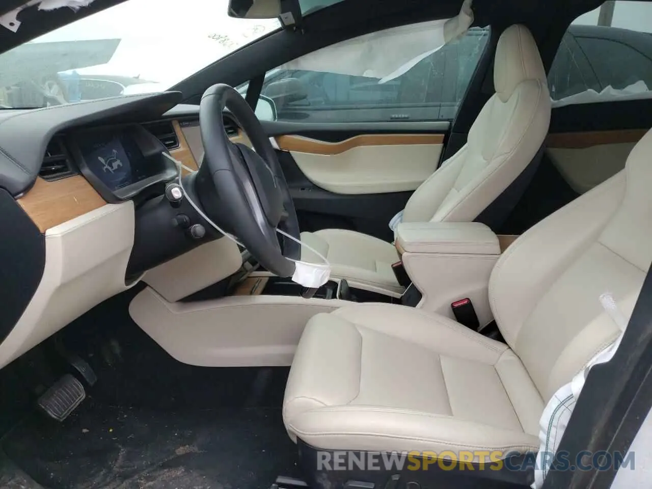 5 fotografías del automóvil dañado 5YJXCBE2XLF228900 TESLA MODEL X 2020