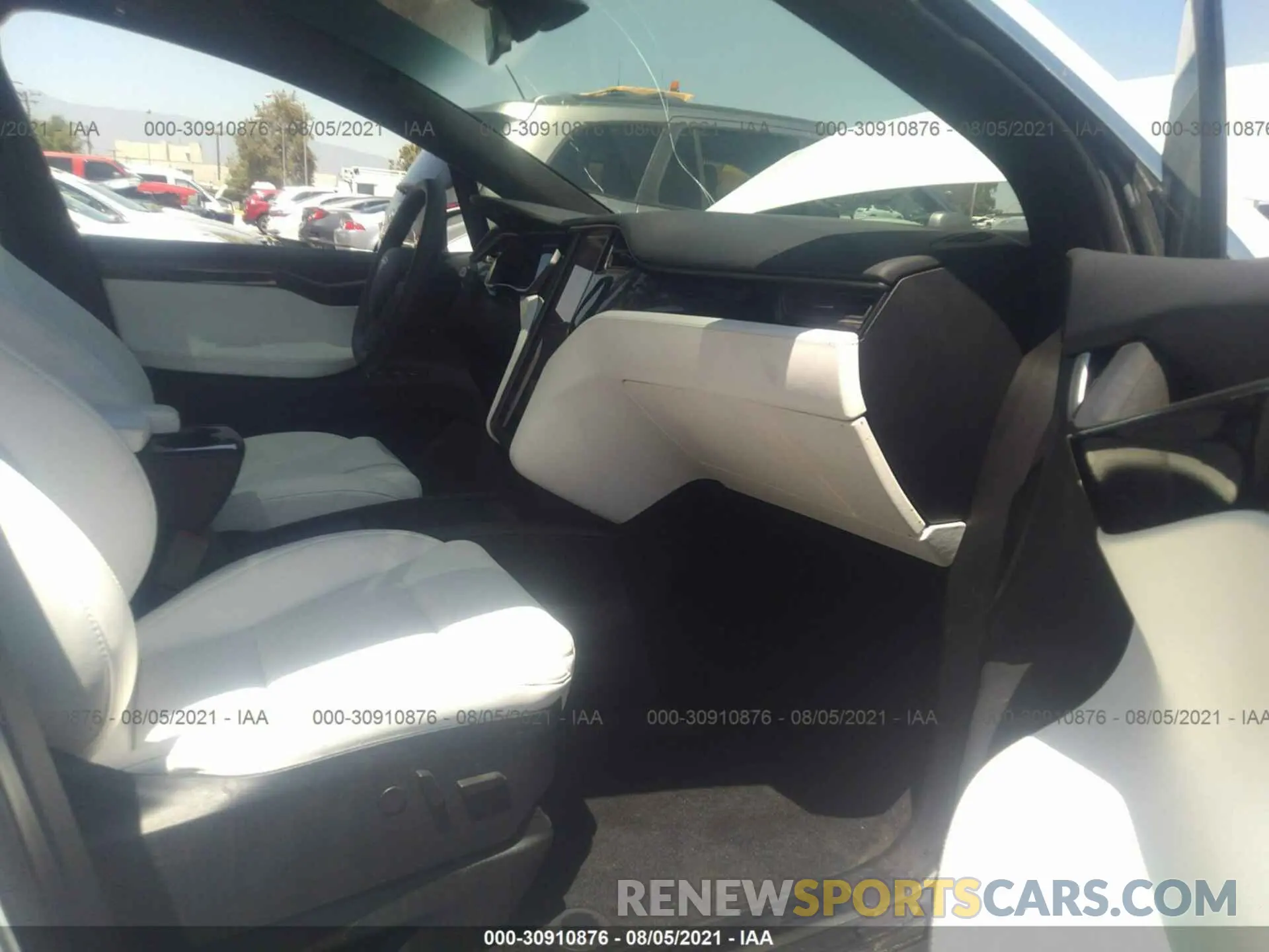 5 fotografías del automóvil dañado 5YJXCBE2XLF304793 TESLA MODEL X 2020