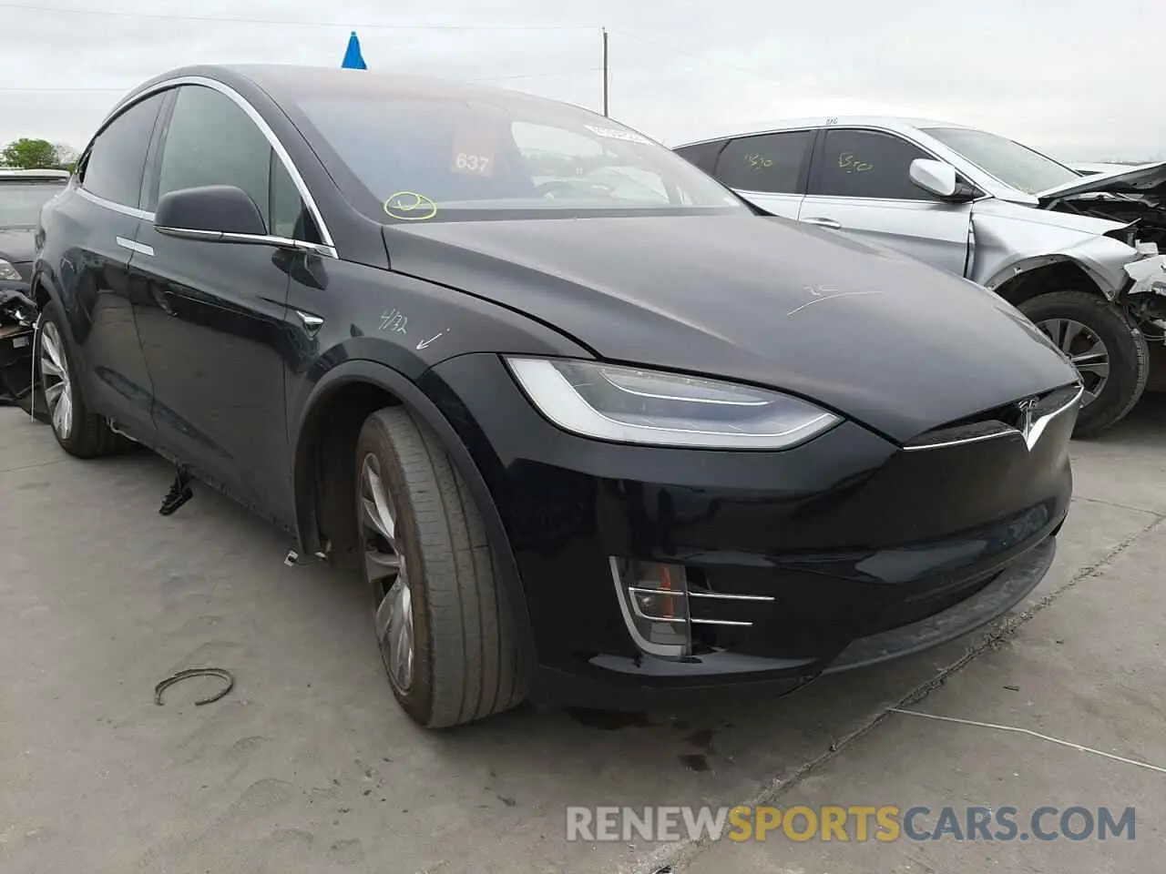 1 fotografías del automóvil dañado 5YJXCBE41LF220041 TESLA MODEL X 2020