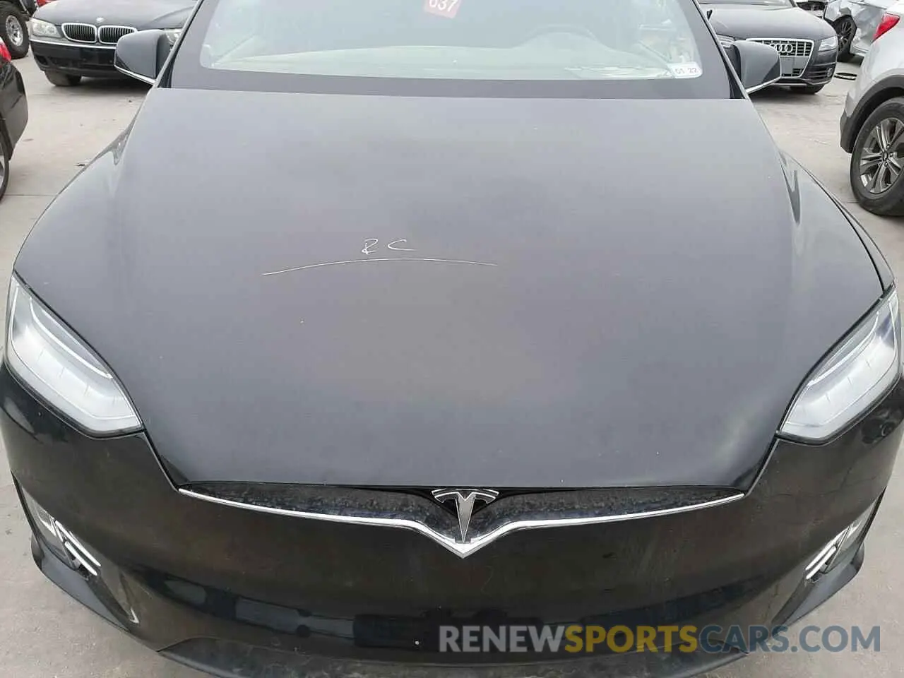 7 fotografías del automóvil dañado 5YJXCBE41LF220041 TESLA MODEL X 2020