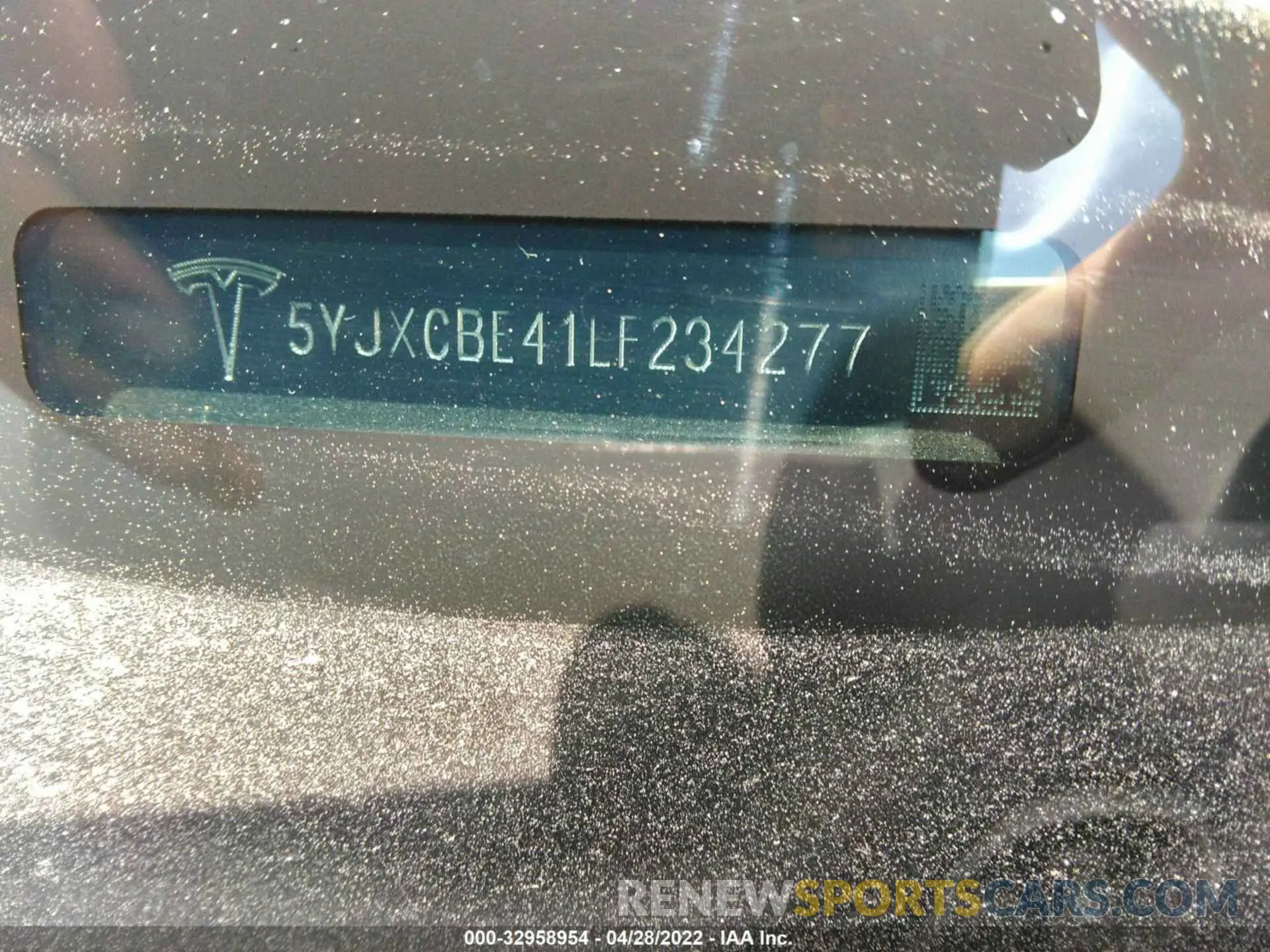 9 fotografías del automóvil dañado 5YJXCBE41LF234277 TESLA MODEL X 2020
