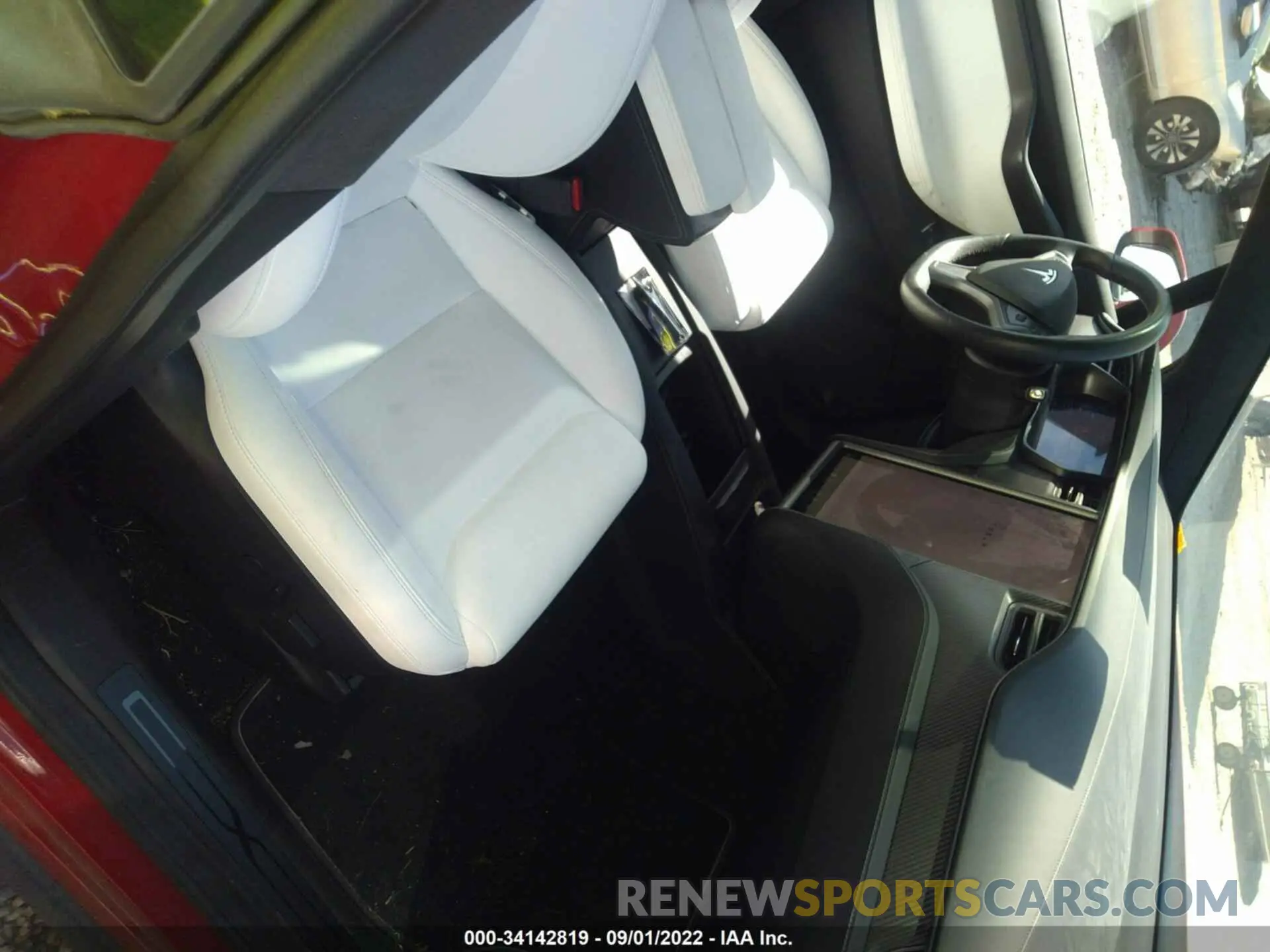 5 fotografías del automóvil dañado 5YJXCBE42LF235583 TESLA MODEL X 2020