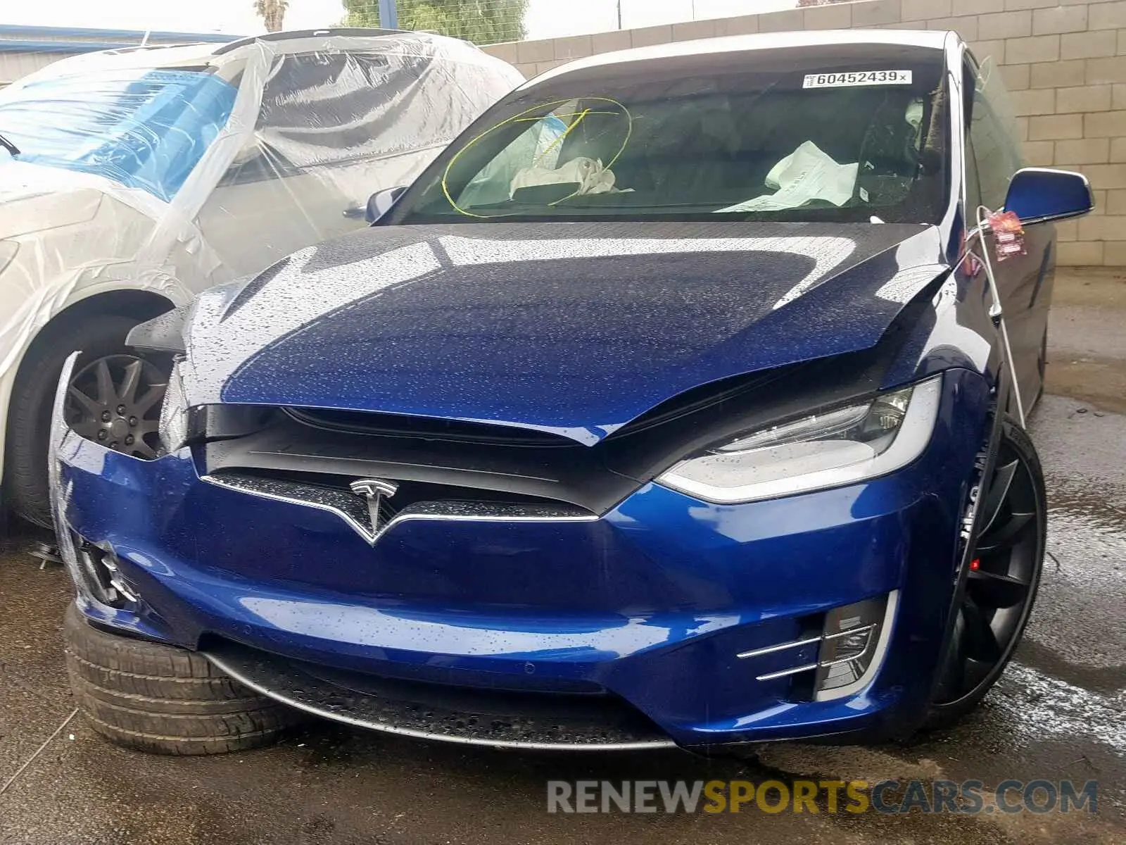 2 fotografías del automóvil dañado 5YJXCBE46LF228894 TESLA MODEL X 2020