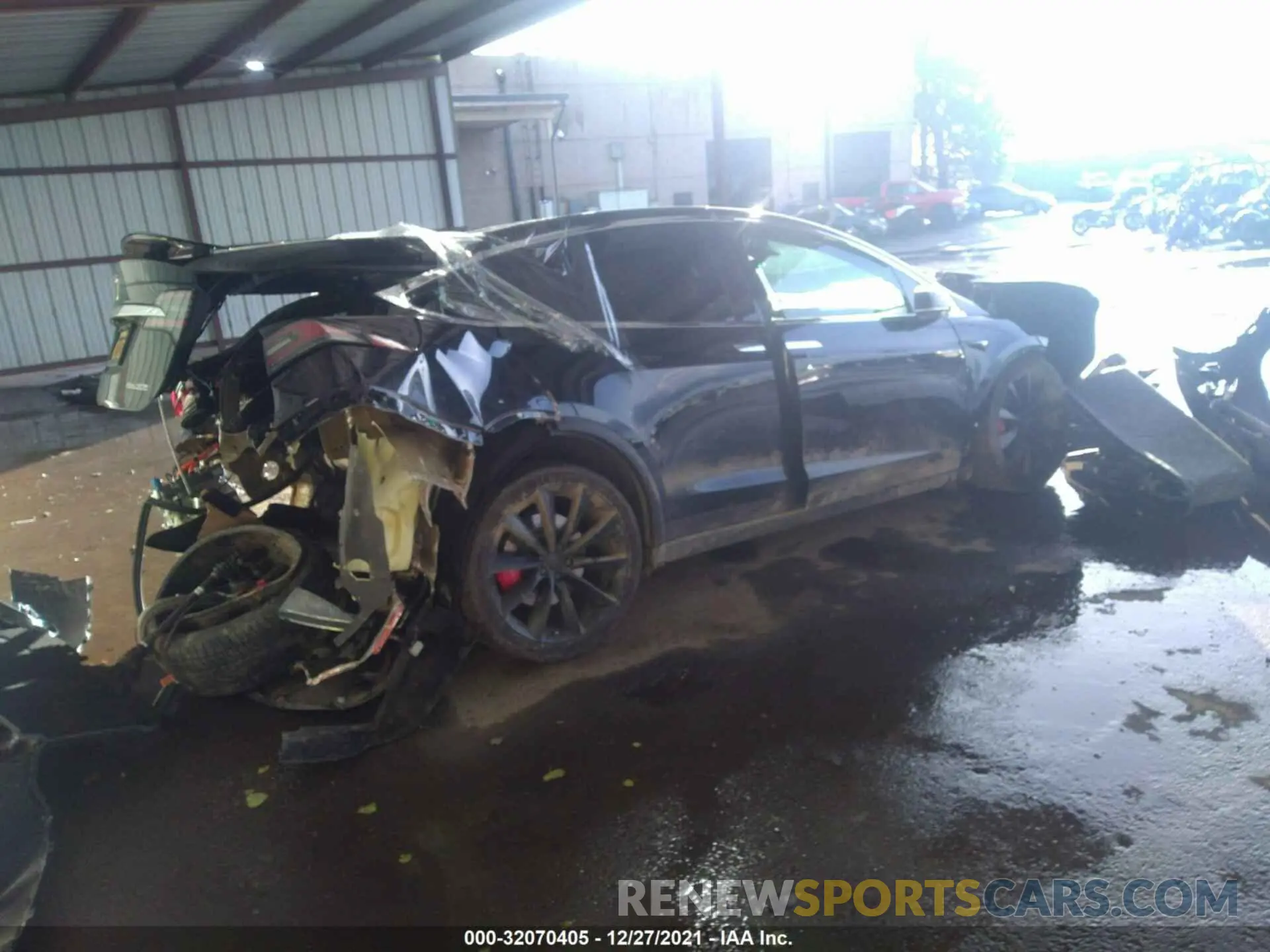 4 fotografías del automóvil dañado 5YJXCBE47LF265551 TESLA MODEL X 2020