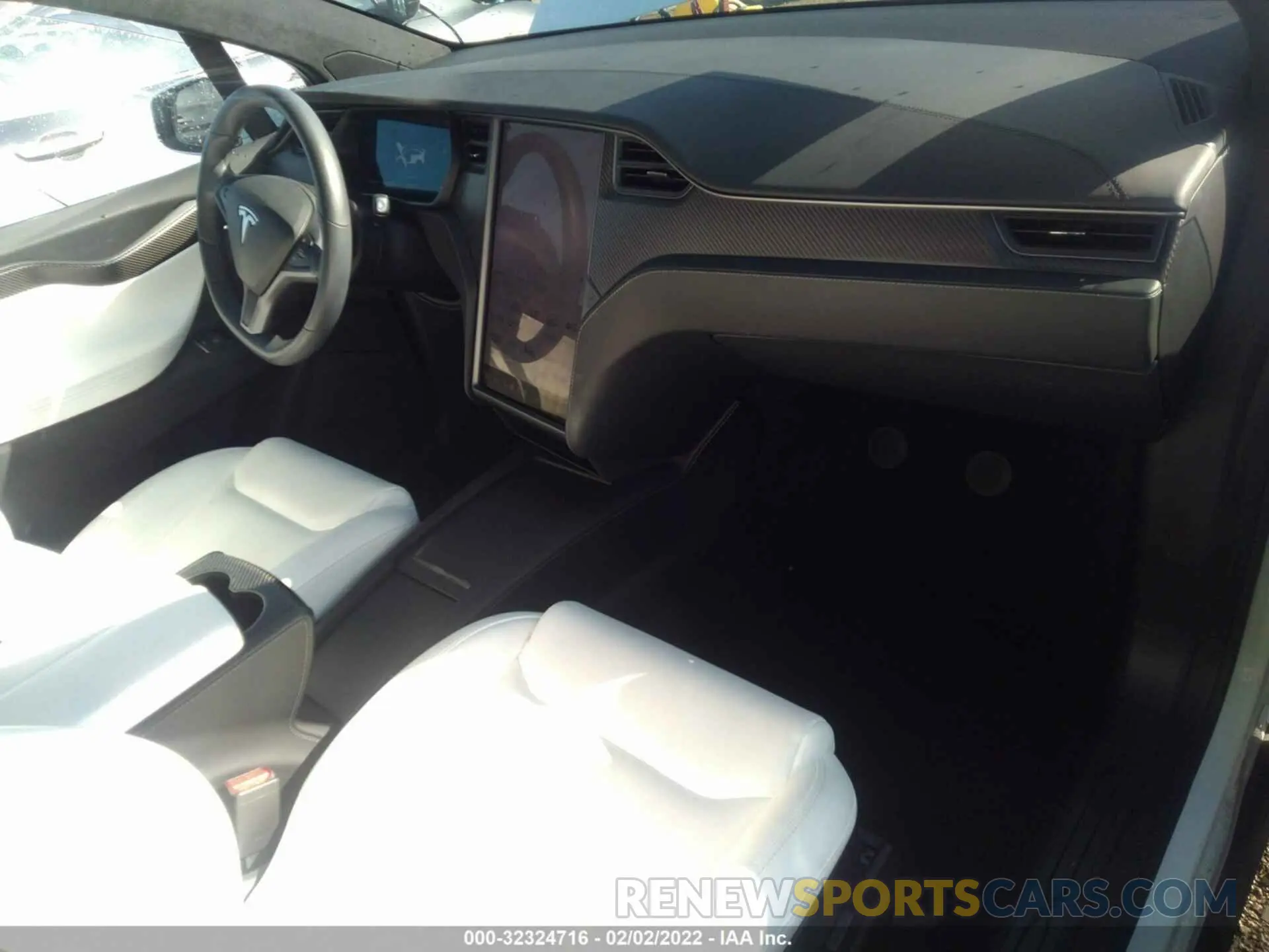 5 fotografías del automóvil dañado 5YJXCBE47LF303960 TESLA MODEL X 2020