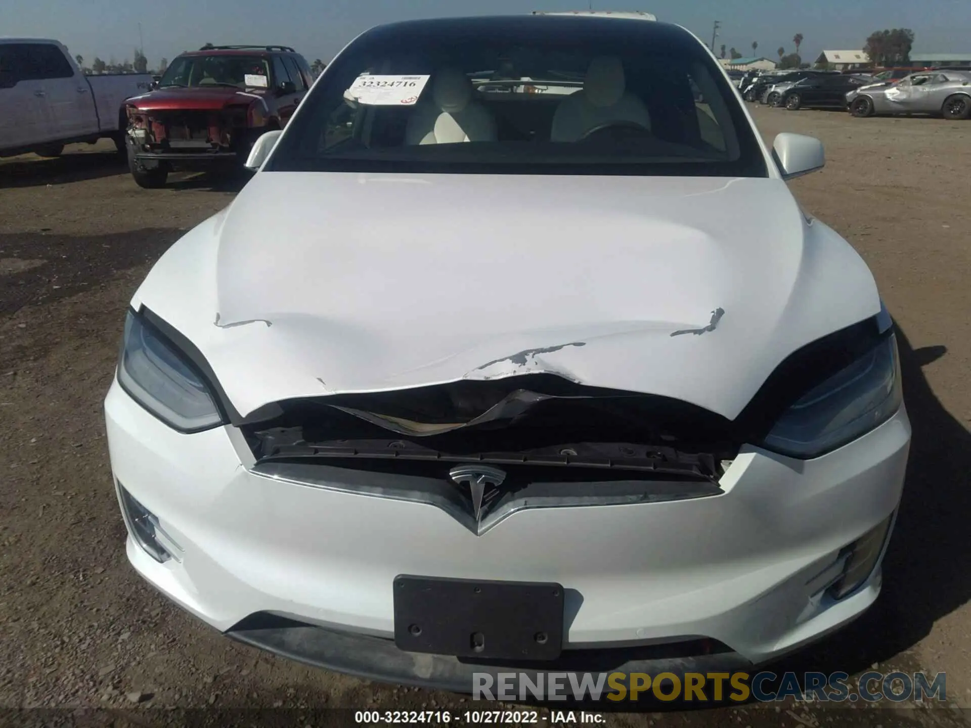 6 fotografías del automóvil dañado 5YJXCBE47LF303960 TESLA MODEL X 2020