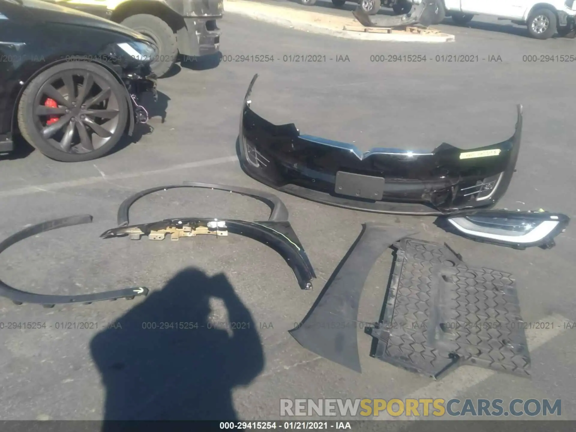 12 fotografías del automóvil dañado 5YJXCBE48LF280561 TESLA MODEL X 2020