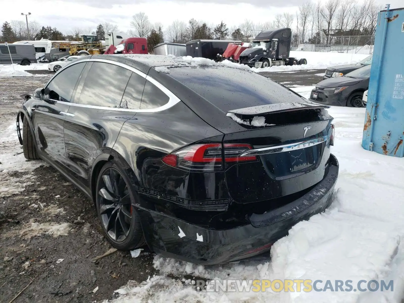 3 fotografías del automóvil dañado 5YJXCBE48LF301974 TESLA MODEL X 2020