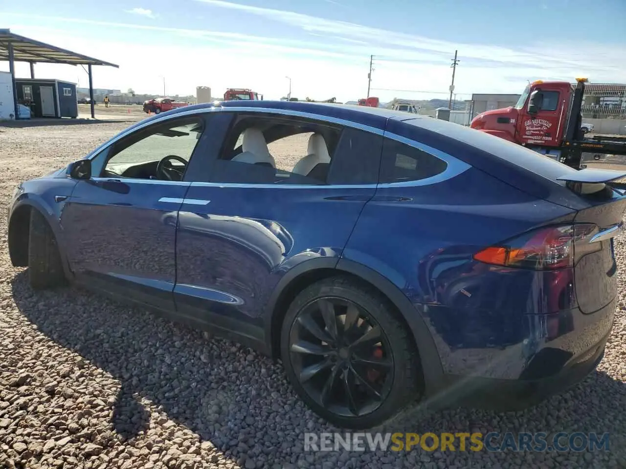 2 fotografías del automóvil dañado 5YJXCBE49LF274137 TESLA MODEL X 2020