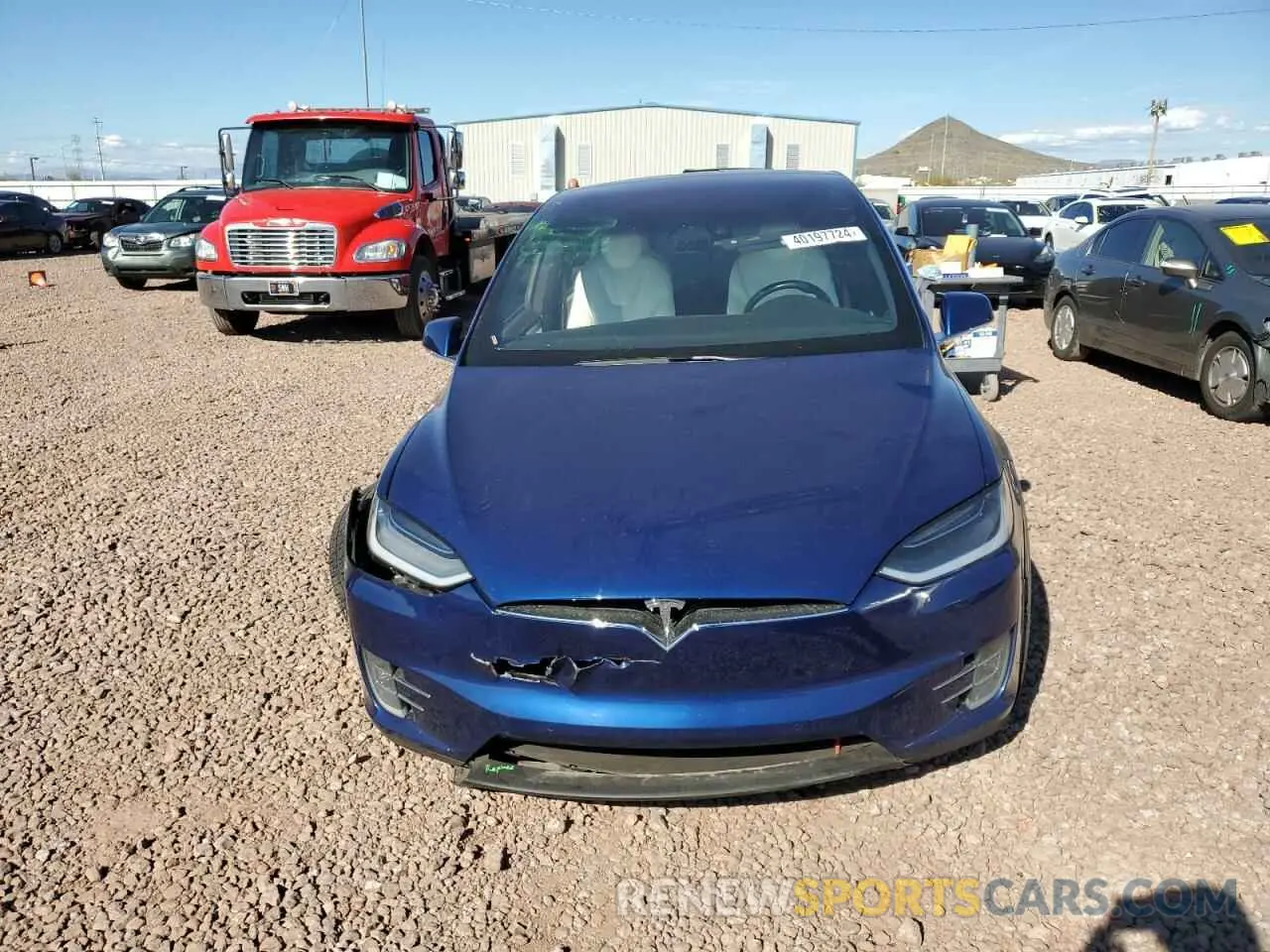 5 fotografías del automóvil dañado 5YJXCBE49LF274137 TESLA MODEL X 2020
