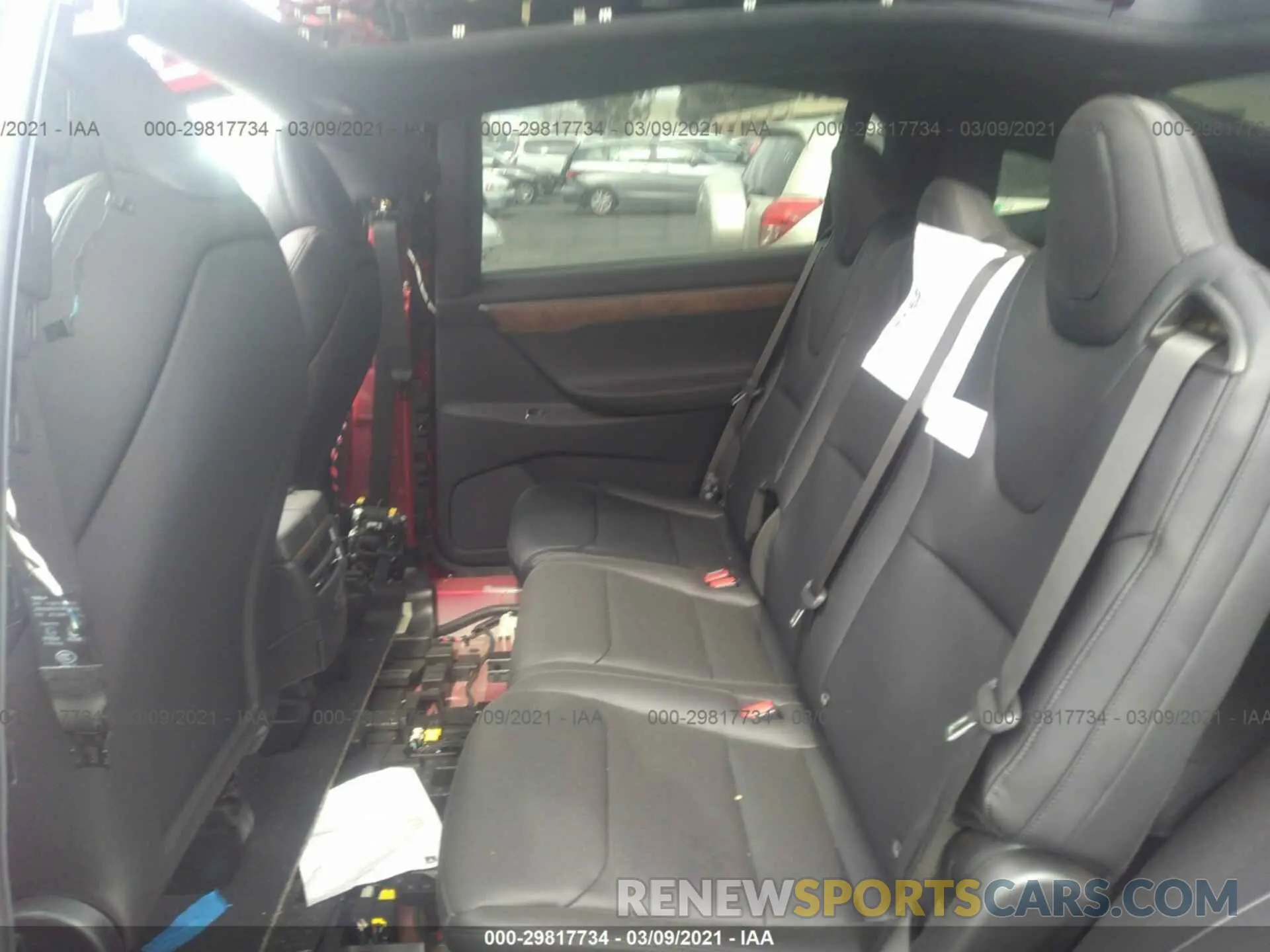8 fotografías del automóvil dañado 5YJXCCE2XMF311041 TESLA MODEL X 2020