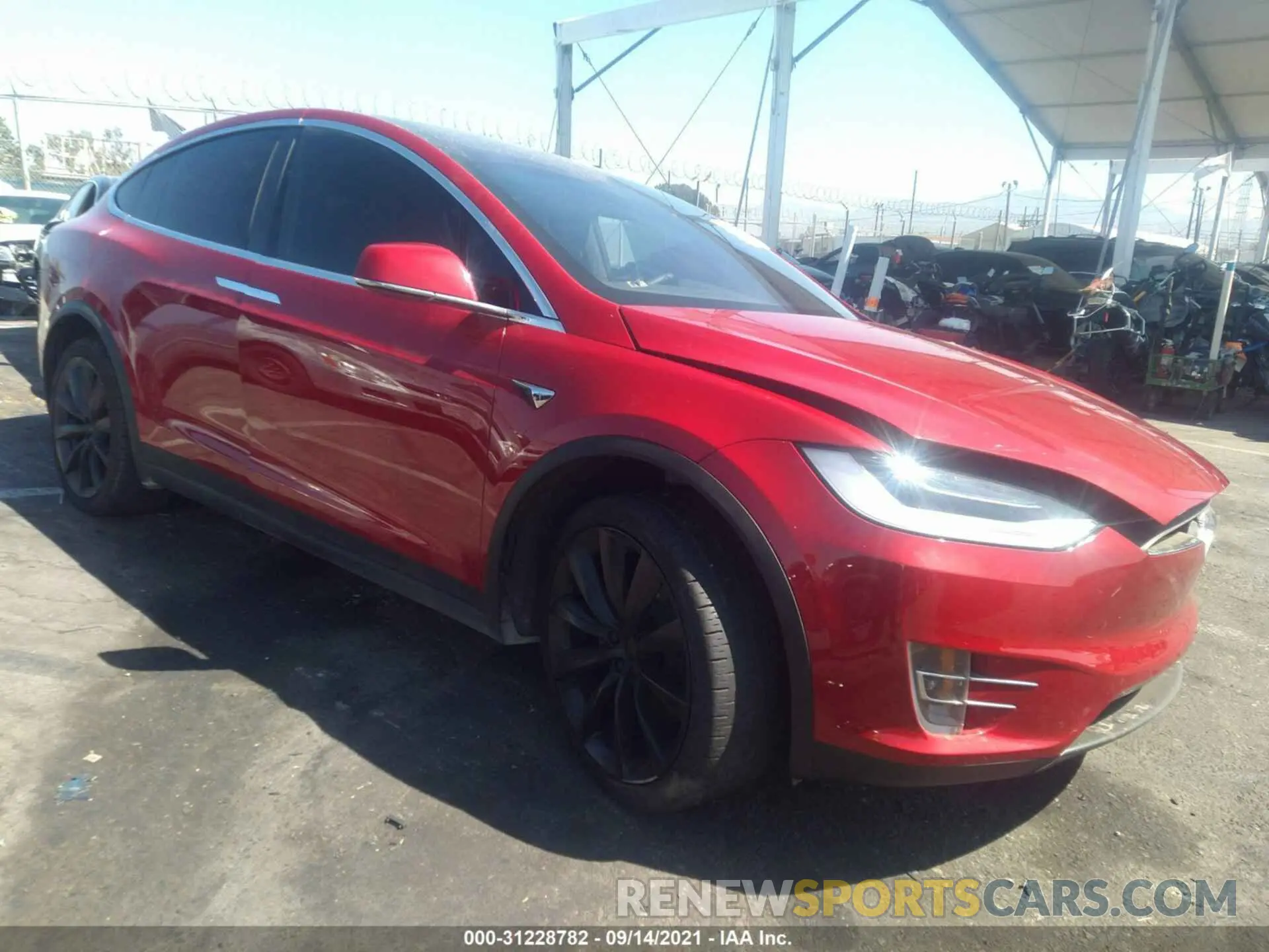1 fotografías del automóvil dañado 5YJXCDE20LF245443 TESLA MODEL X 2020