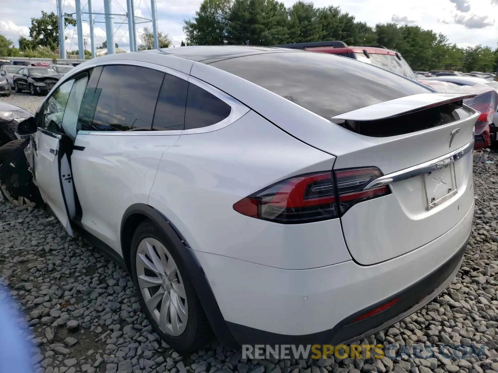 3 fotografías del automóvil dañado 5YJXCDE20LF301753 TESLA MODEL X 2020
