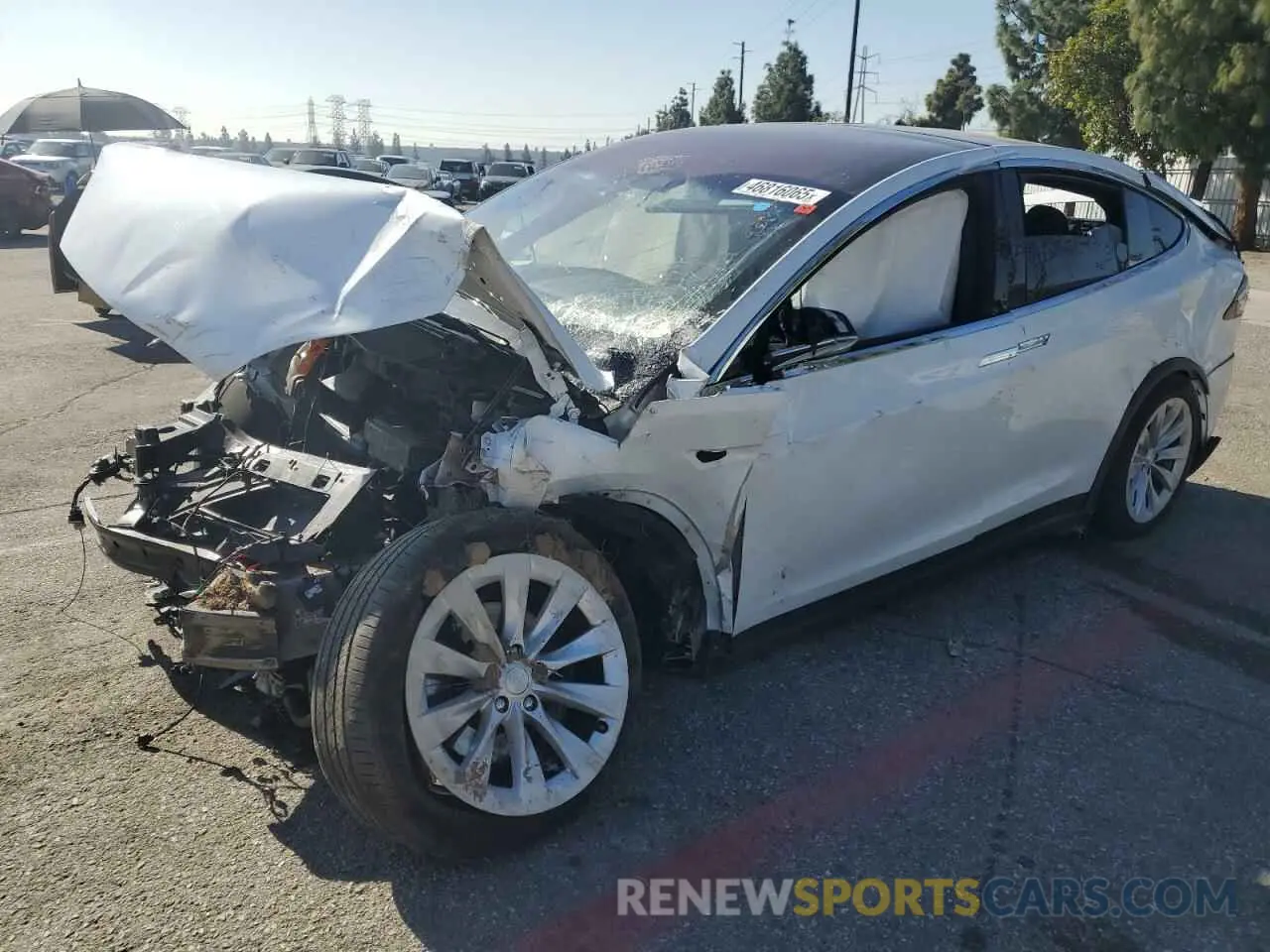 1 fotografías del automóvil dañado 5YJXCDE20LF304099 TESLA MODEL X 2020